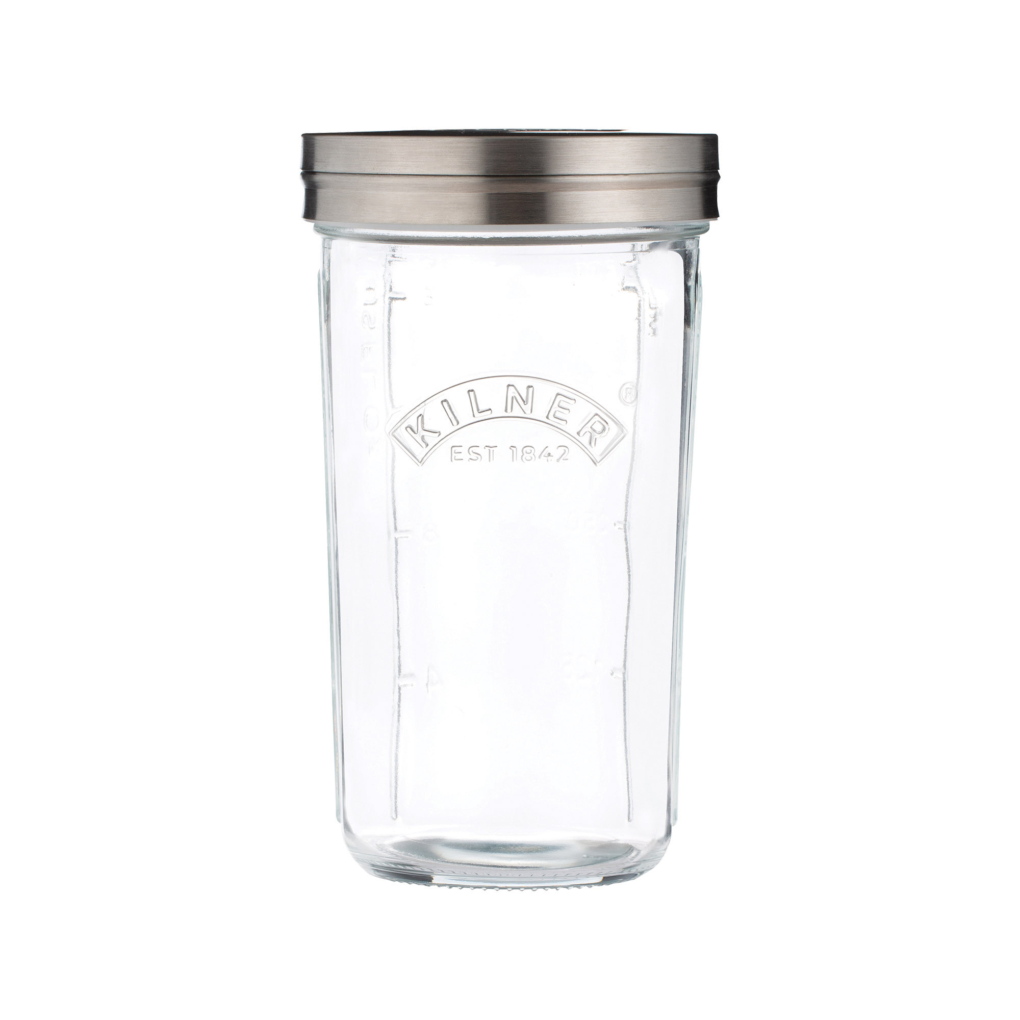 KILNER Siebglas-Set 0,5 Liter Vorratsglas mit Siebeinsatz