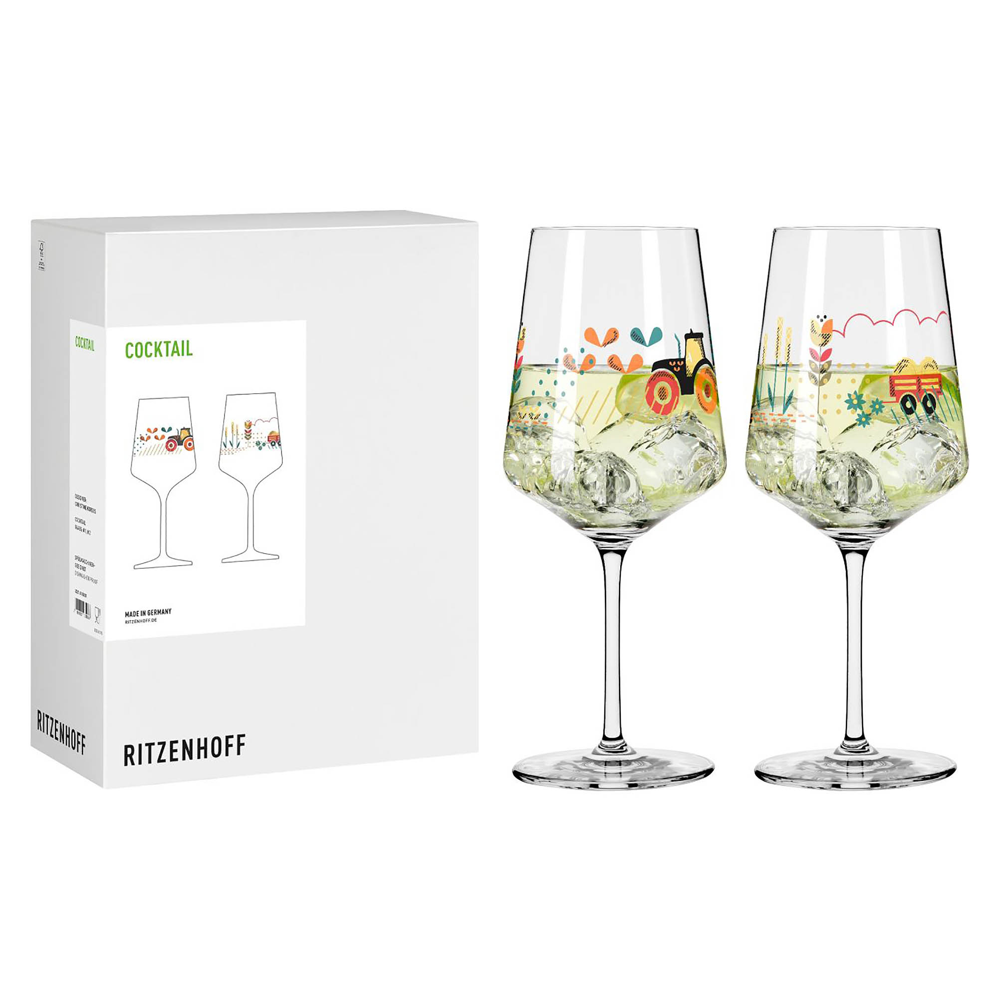 RITZENHOFF Cocktailglas 2er-Set FARM #1 #2 Inhalt je 544 ml