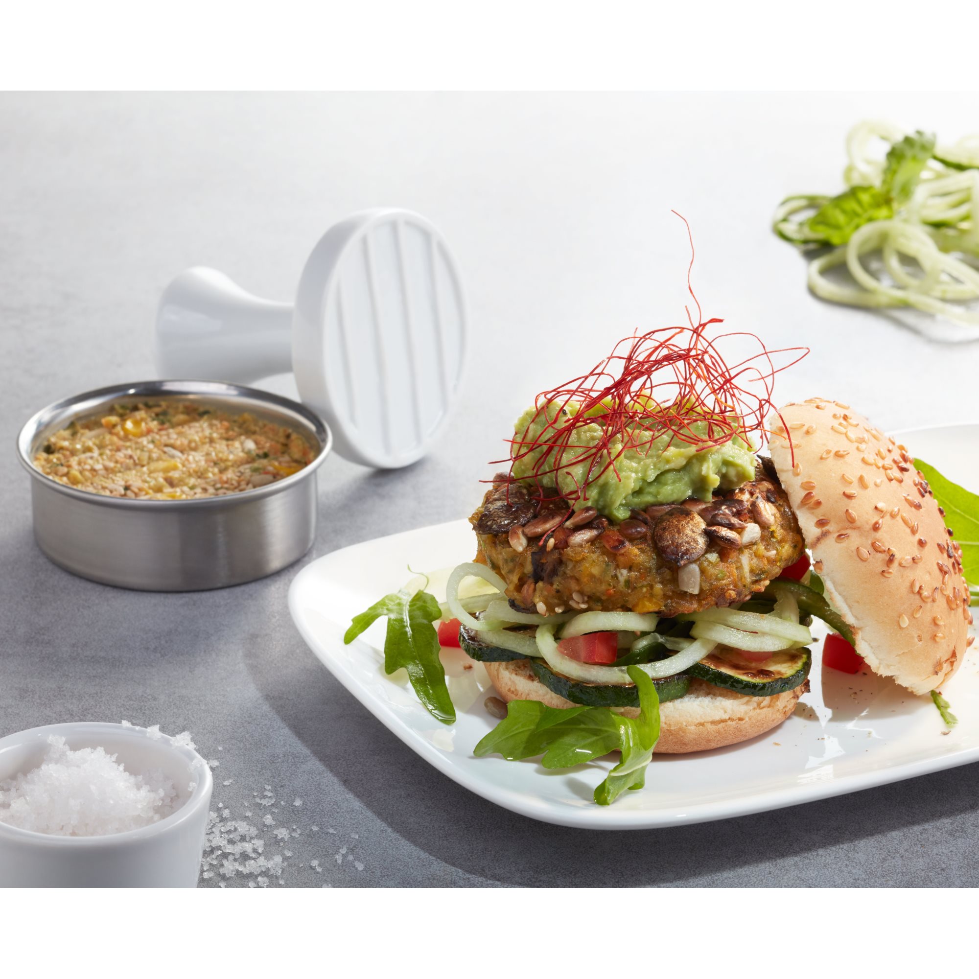 GEFU BBQ mini hamburger press SPARK Party burger press