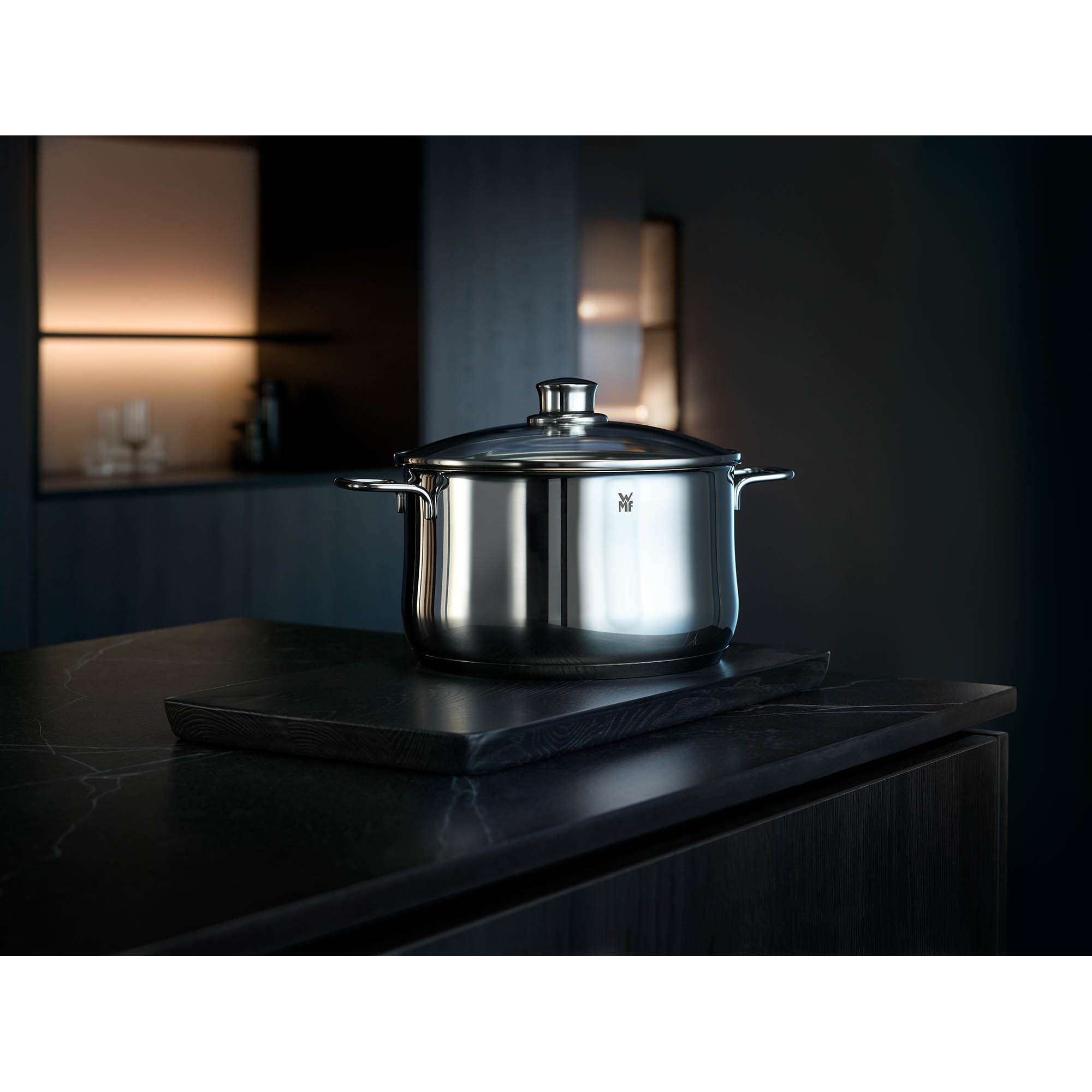 WMF Topfserie DIADEM PLUS Bratentopf 20 cm 3,0 Liter mit Glasdeckel