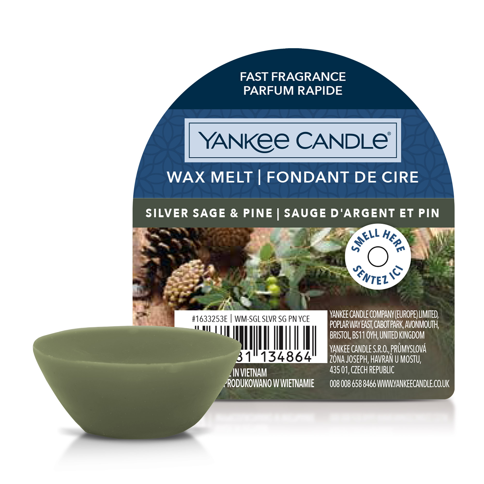 YANKEE CANDLE Wax Melt SILVER SAGE & PINE 22 g Duftwachs