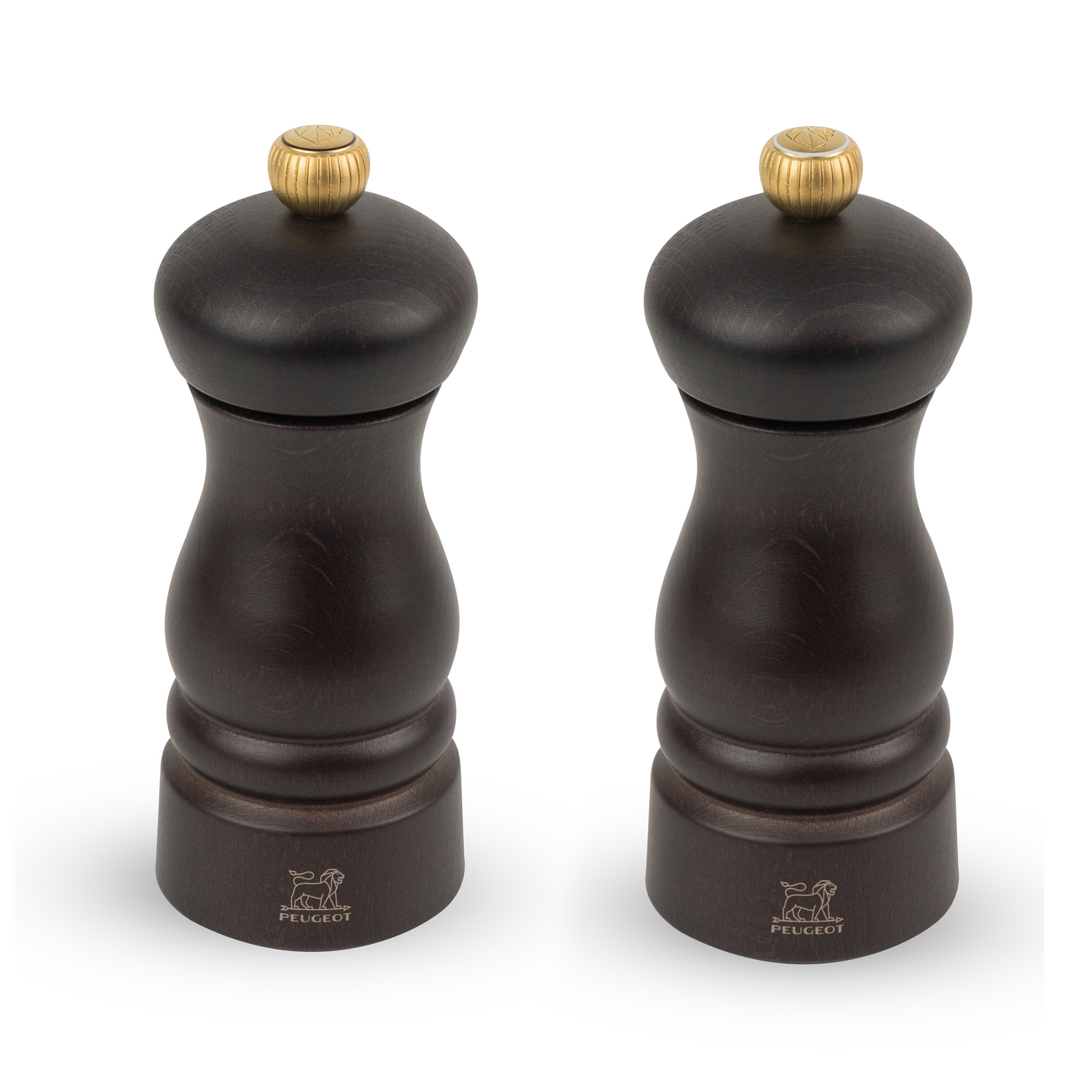 PEUGEOT 2er-Set CLERMONT Salz- und Pfeffermühle 13 cm schokolade