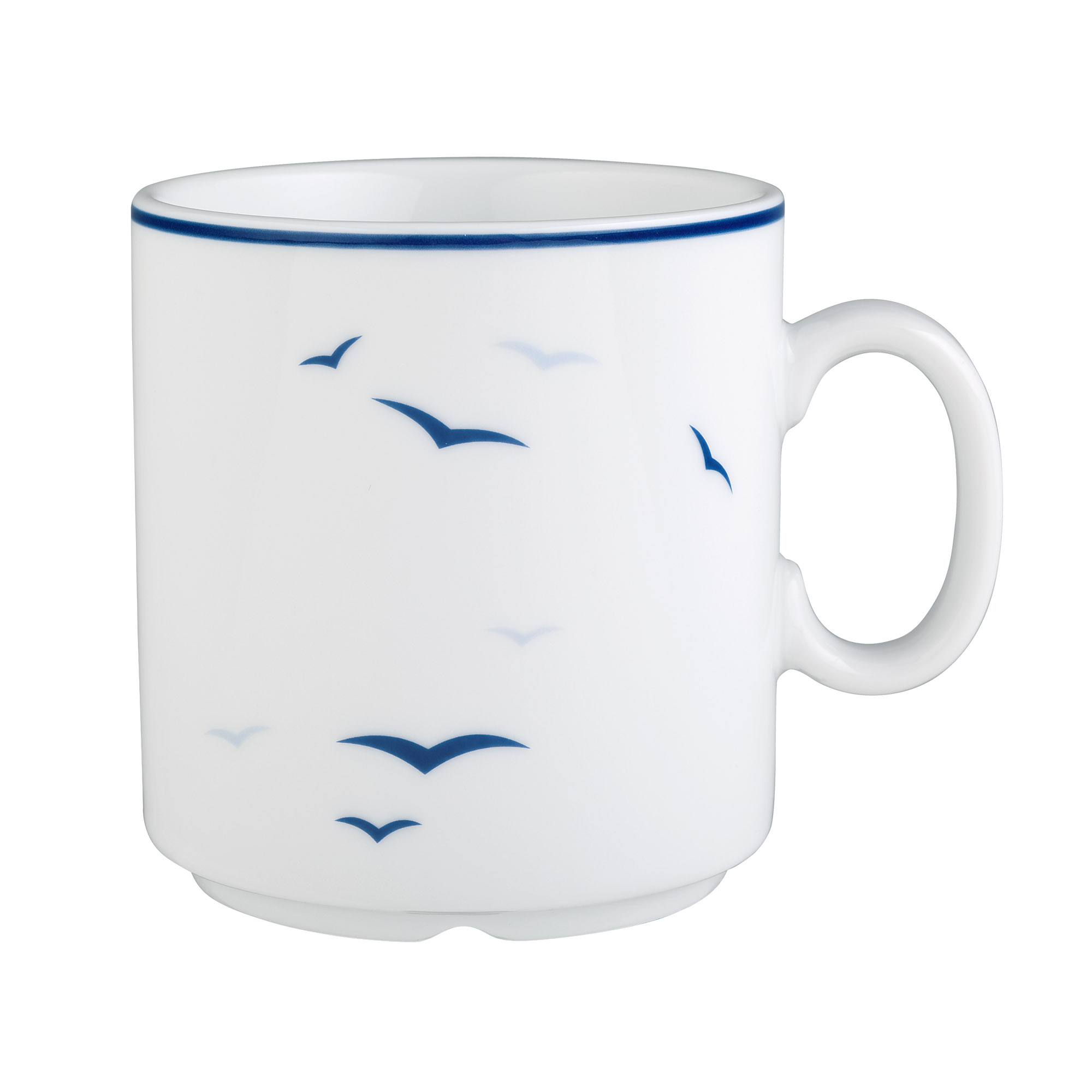 Königlich Tettau WORPSWEDE Rügen 4164 Becher mit Henkel 0,26 Liter 6 Stück