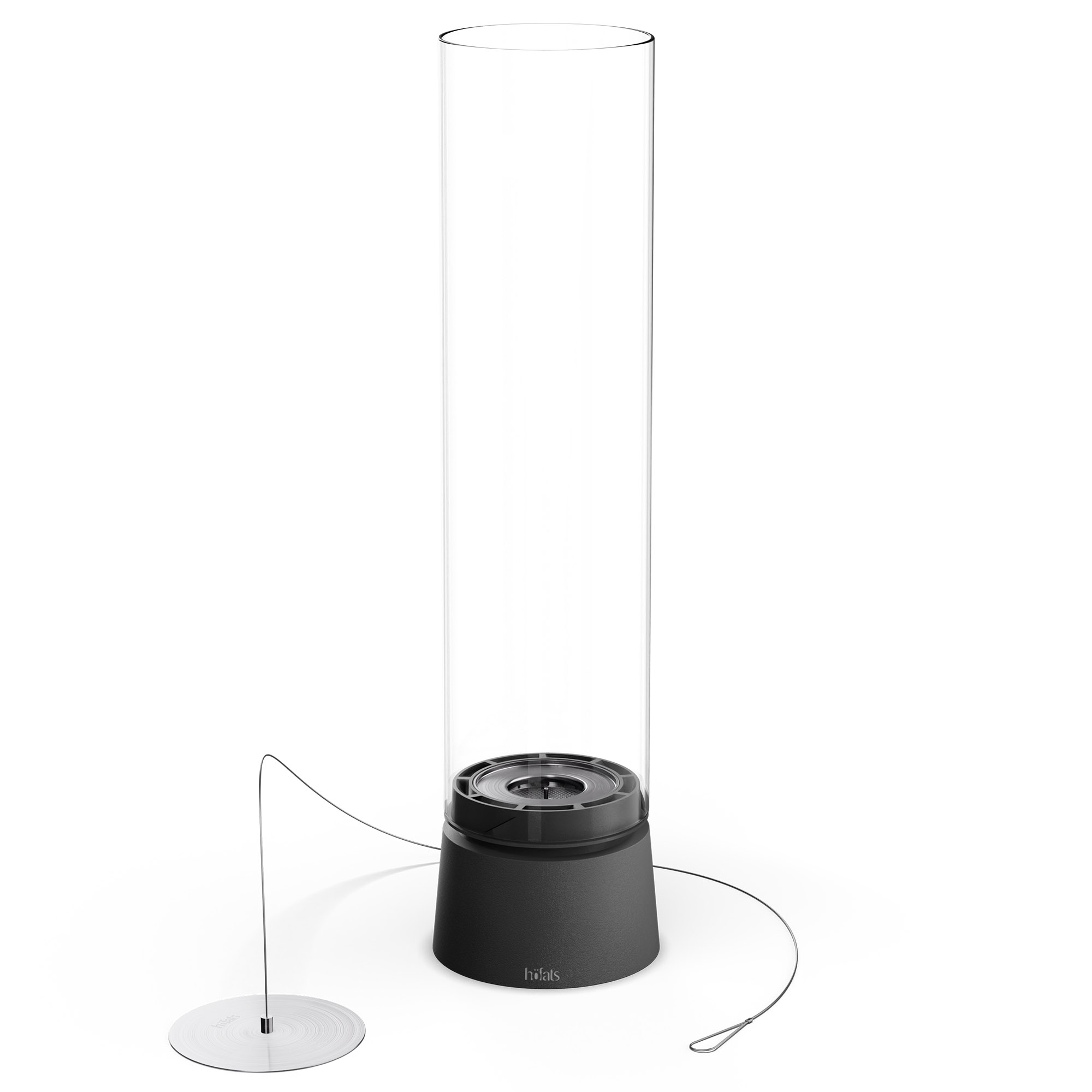 HÖFATS Tischfeuer SPIN air 1200 mit Bio-Burner mattschwarz