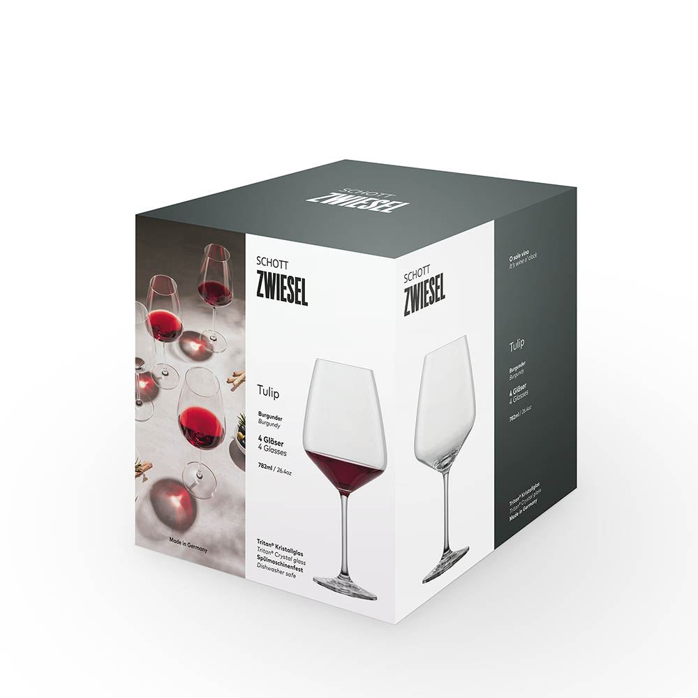 SCHOTT ZWIESEL Series TULIP Burgundy glass 4 pieces Capacity 782 ml Red wine glass