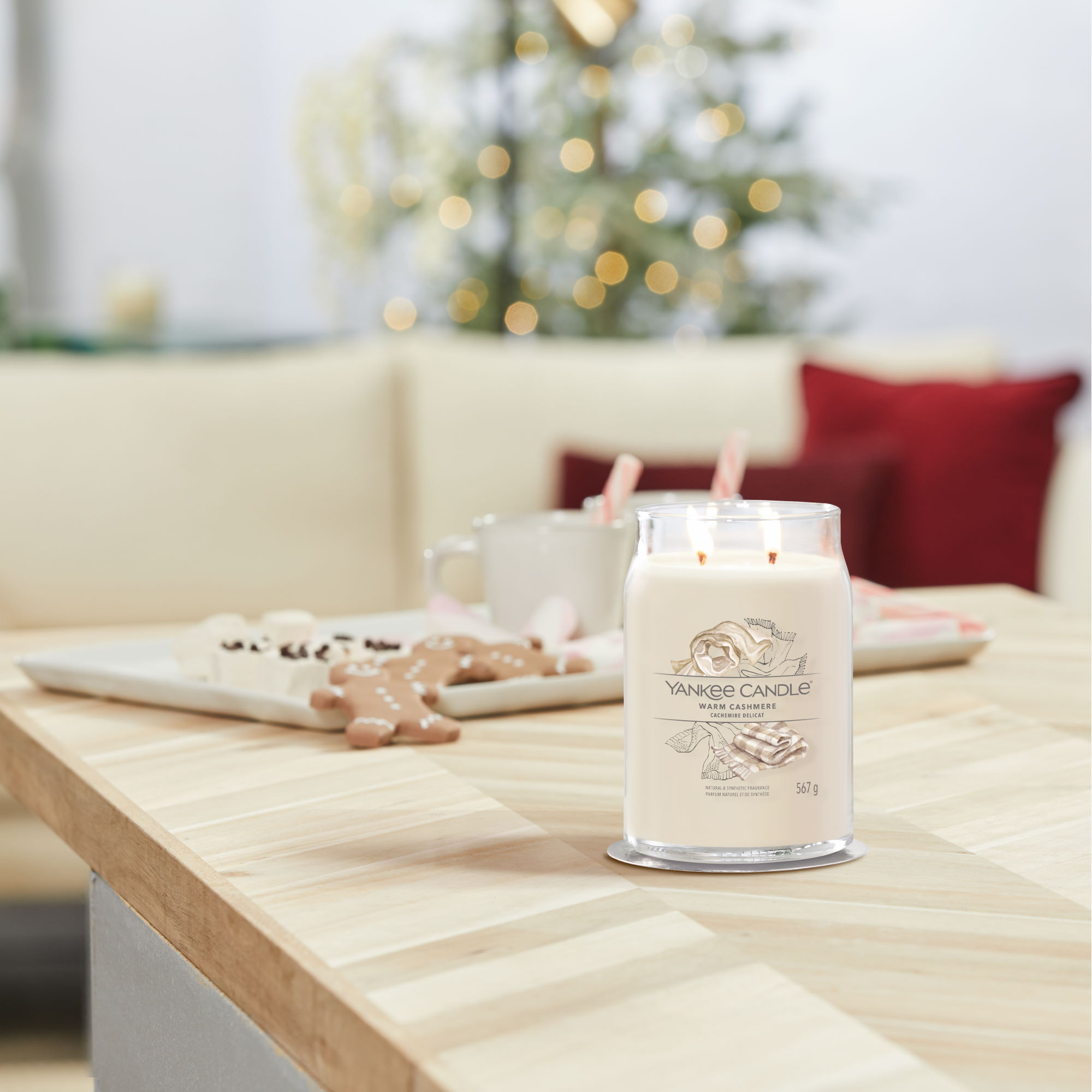 YANKEE CANDLE Large Signature Candle WARM CASHMERE 567 g scented candle