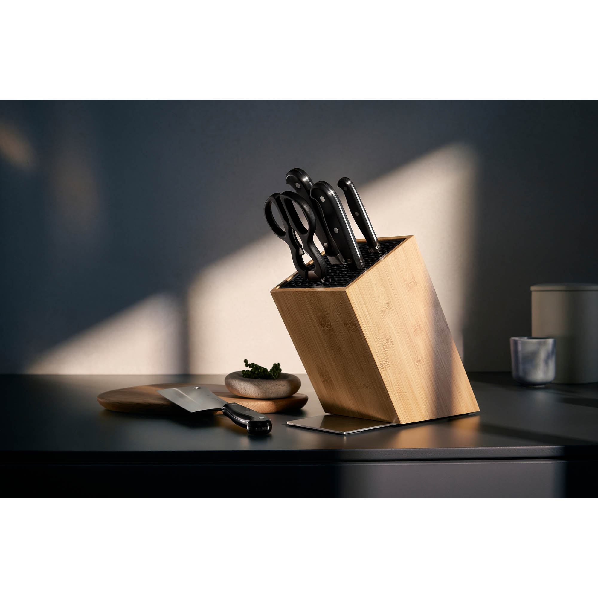 WMF knife block equipped SPITZENKLASSE PLUS 6-piece set for Asian cuisine