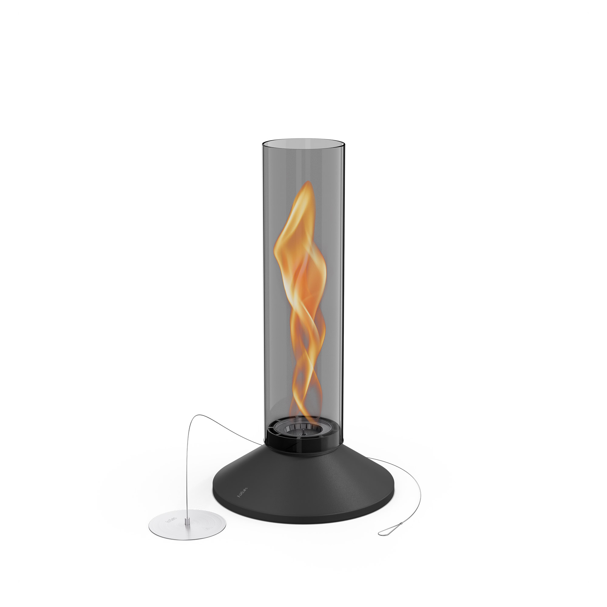 HÖFATS Tischfeuer SPIN X 900 mit 5 bis 7 Stunden Brenndauer all black