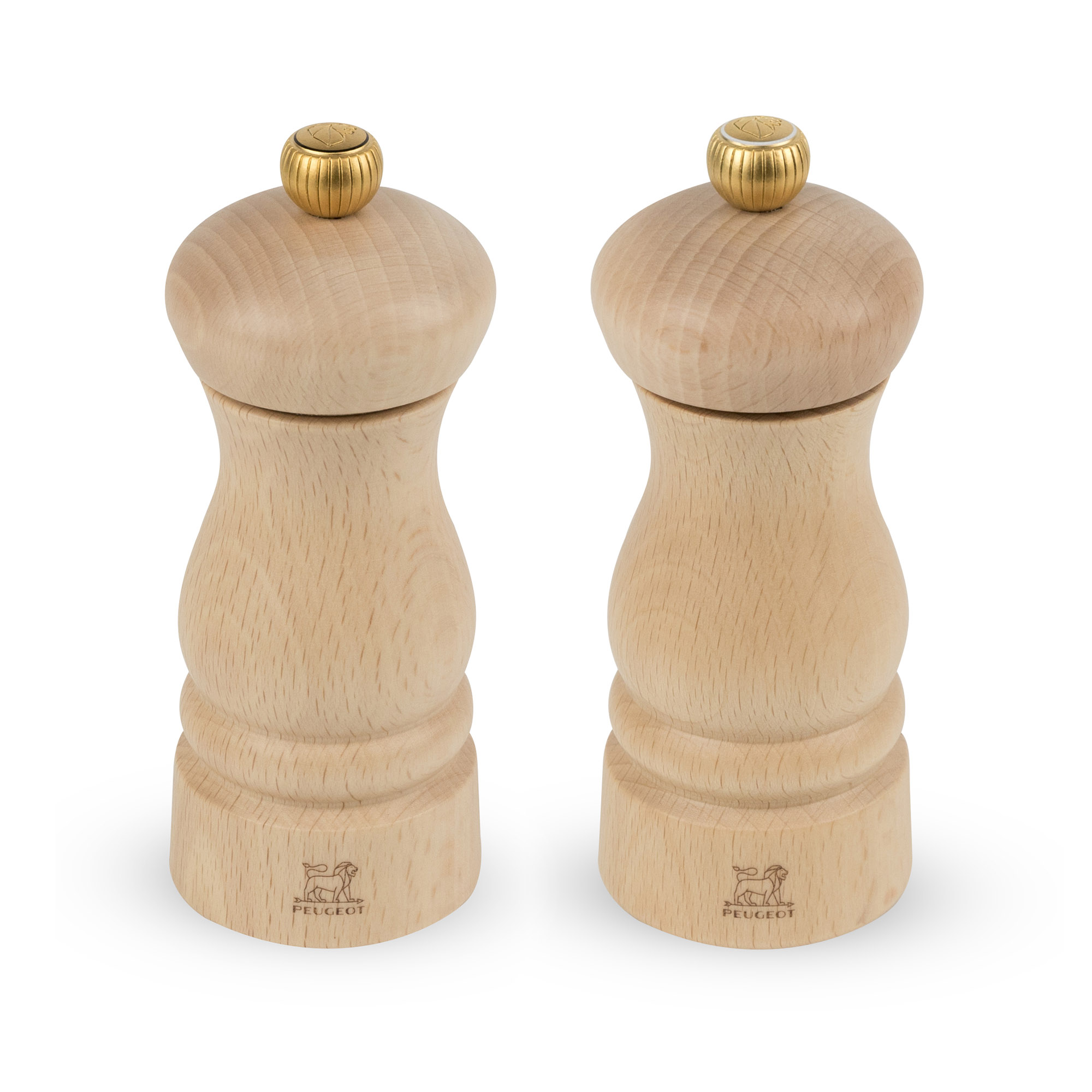 PEUGEOT 2er-Set CLERMONT Salz- und Pfeffermühle 13 cm Buche natur Zirlion