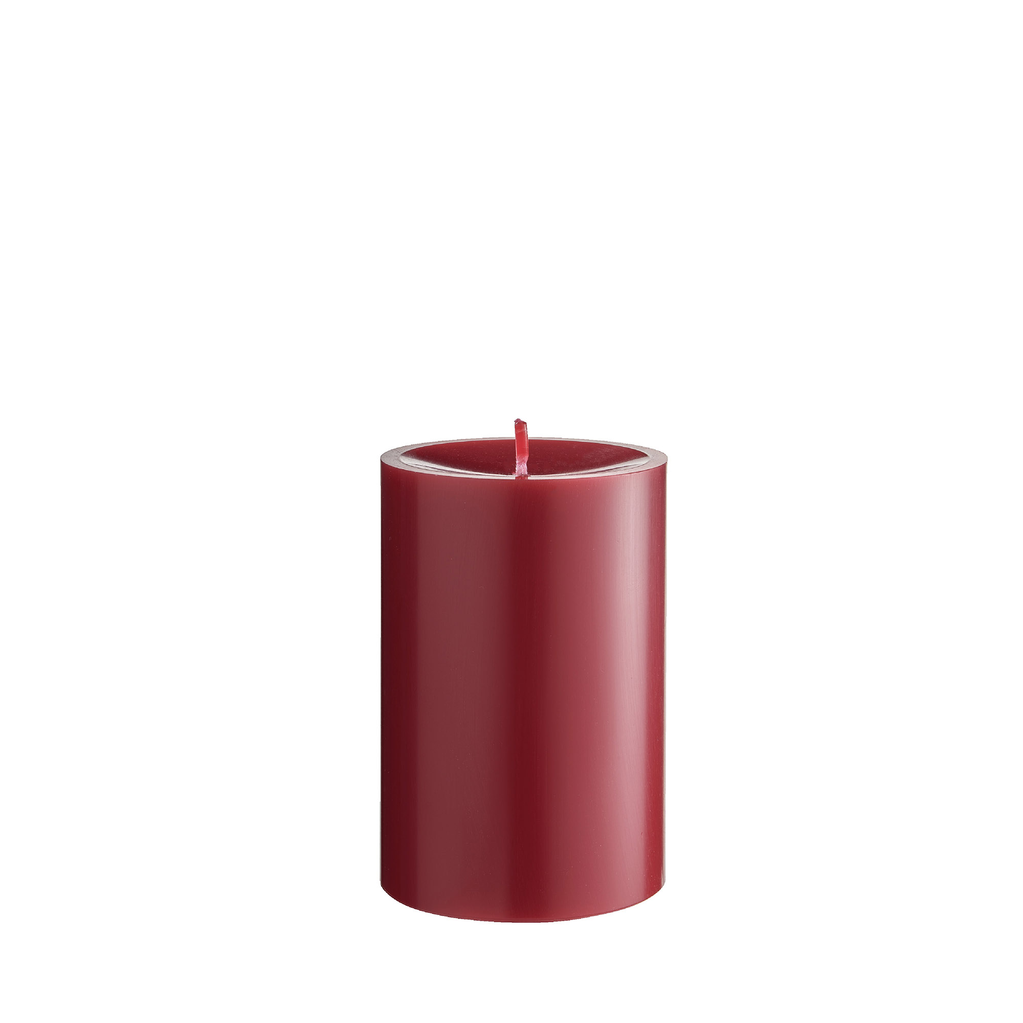 ENGELS KERZEN Stumpenkerze ORIGINAL STUMPENKERZE 12 cm burgunder
