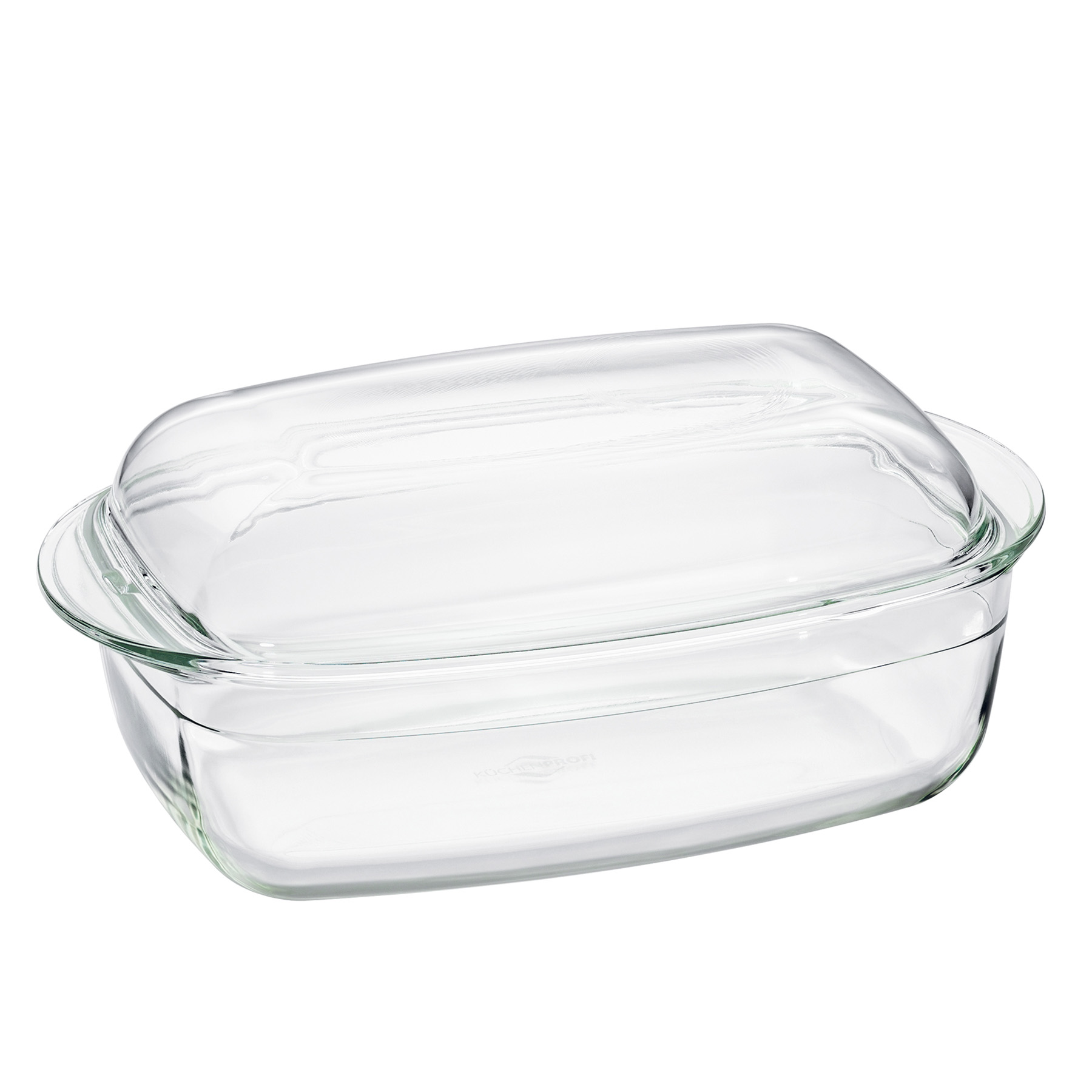 KÜCHENPROFI Auflaufform ELSASS Borosilikatglas mit Deckel eckig 32,5 cm 4,5 Liter