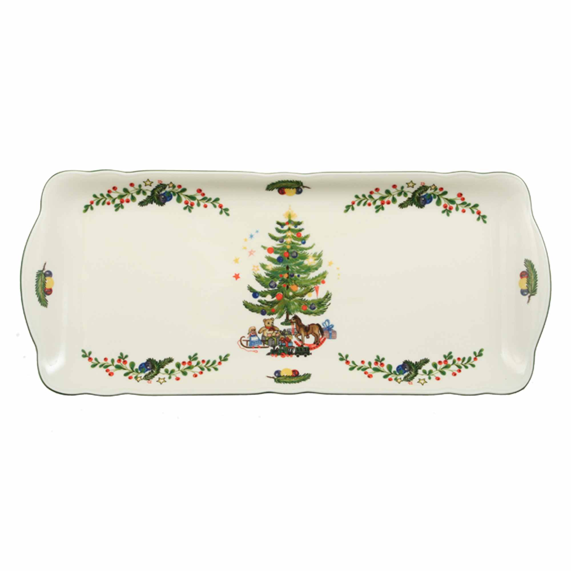 Seltmann Weiden MARIELUISE Weihnachten 43607 Kuchenplatte eckig 34,5 cm