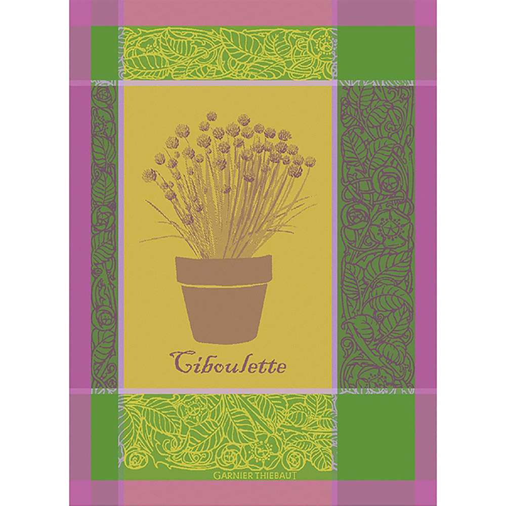 GARNIER-THIEBAUT Geschirrtuch CIBOULETTE 56 x 77 cm 100% Baumwolle