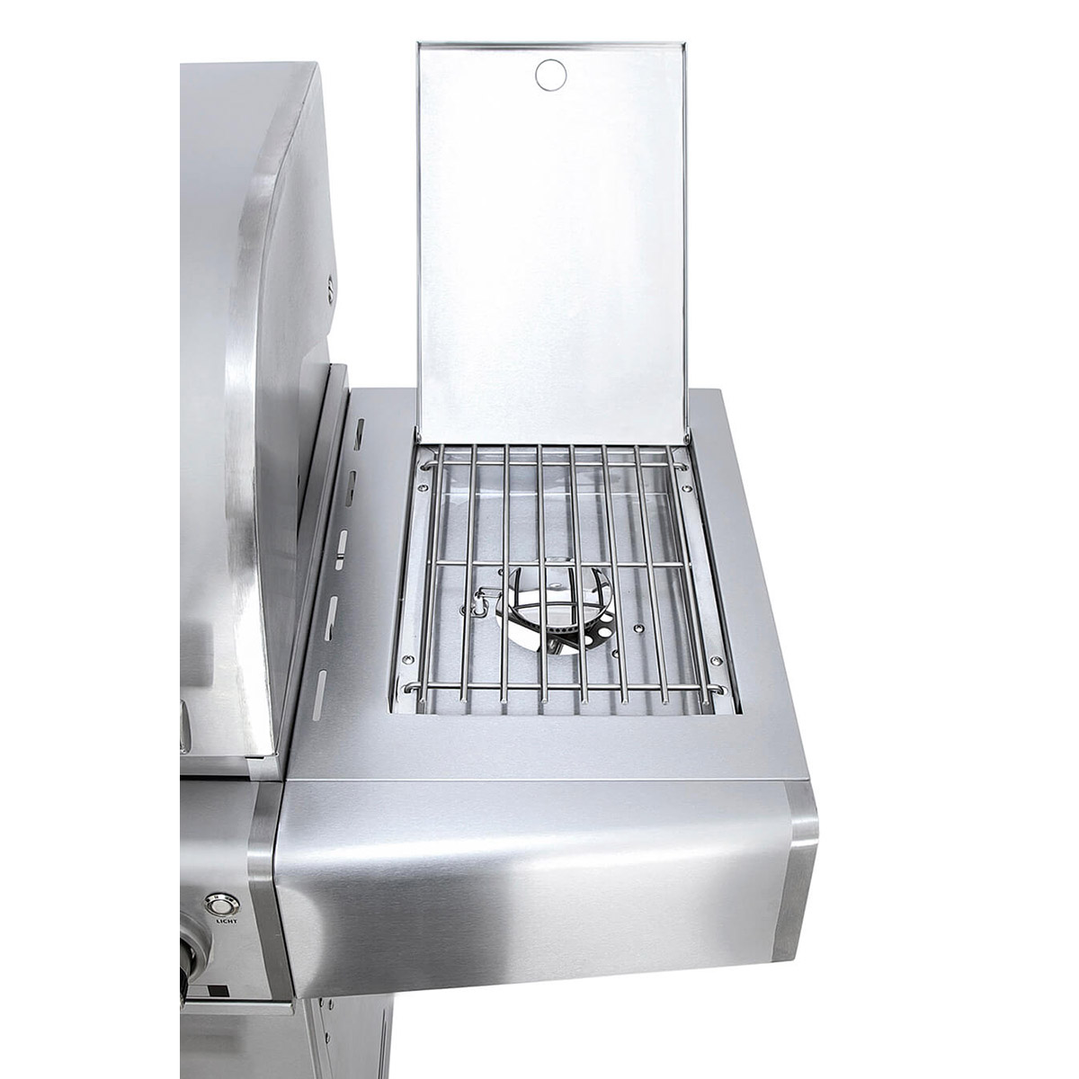 ALLGRILL gas grill CHEF M stainless steel with steak zone, backburner and air system SUMMER OFFER