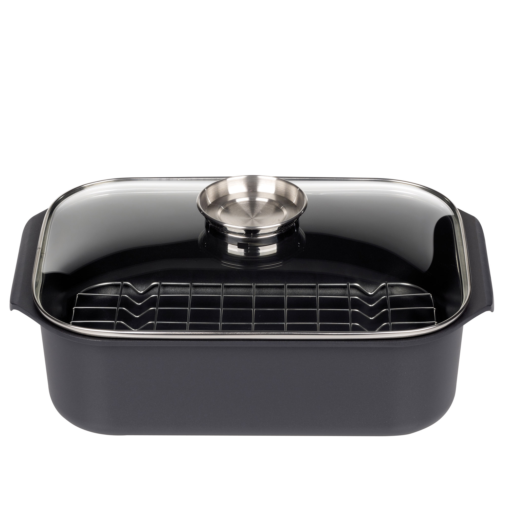 GSW Rechteckbräter GOURMET 40 x 26 cm 8 Liter PFAS-frei Glasdeckel Induktion