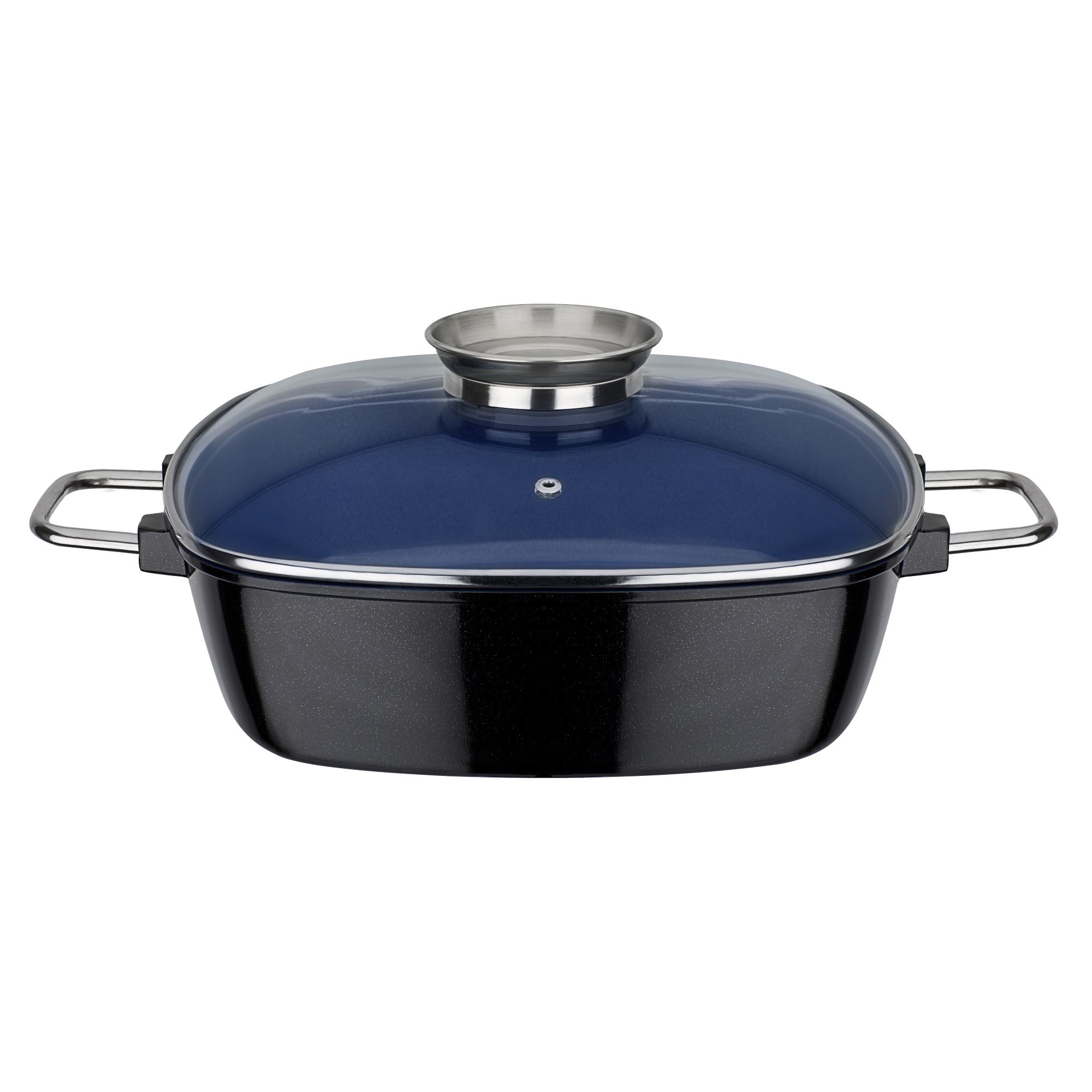 GSW Bräter Gourmet Ceramica kobaltblau 28 x 28 x 8,5 cm INDUKTION