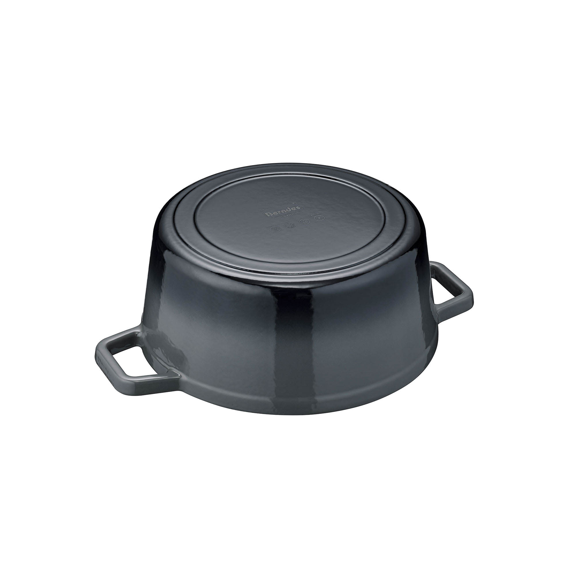 BERNDES casserole B.IRON cast iron round 24 cm 3.75 litres black INDUCTION