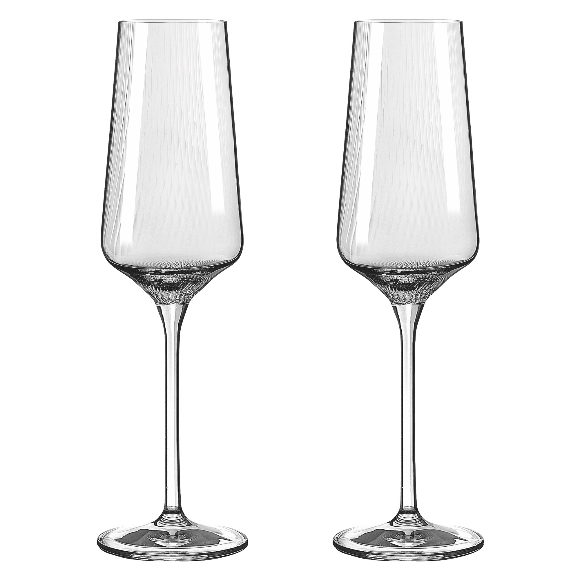 RITZENHOFF 2er-Set Champagnerglas SONNENSCHLIFF Inhalt je 230 ml