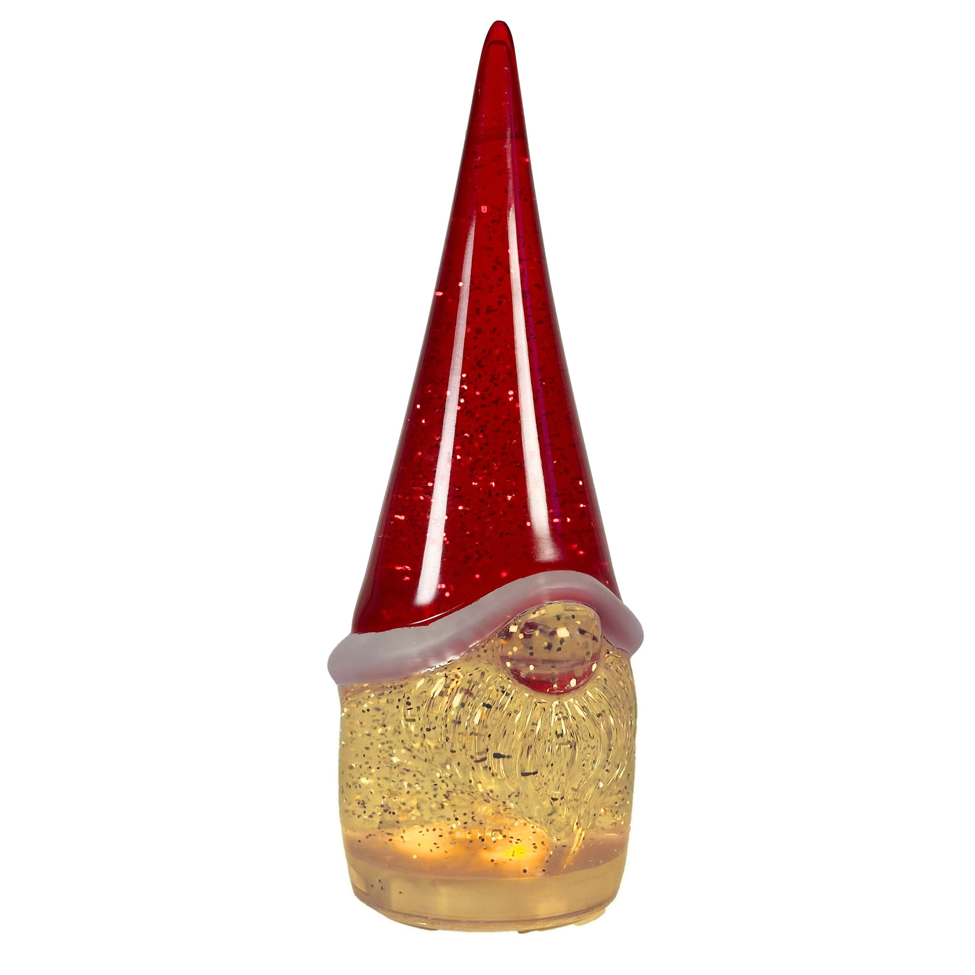SOMPEX LED-Tischleuchte GLAMOR GNOME 28 cm Dekoleuchte mit beweglichem Glitter