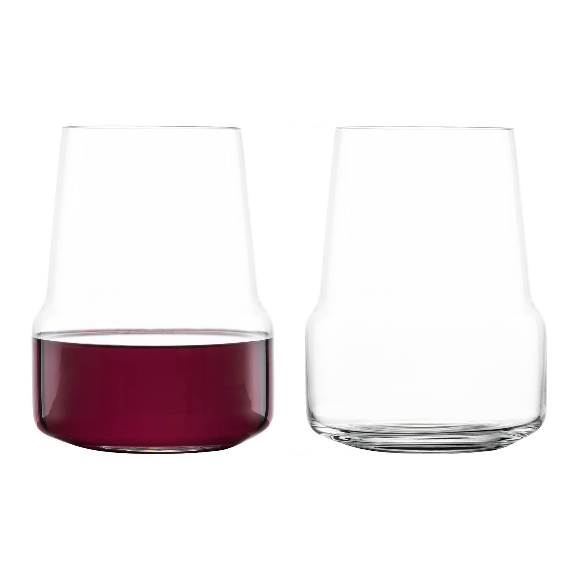 ZWIESEL GLAS Serie LEVEL Rotweinbecher Rotweinglas Tumbler 2 Stück Inhalt 550 ml