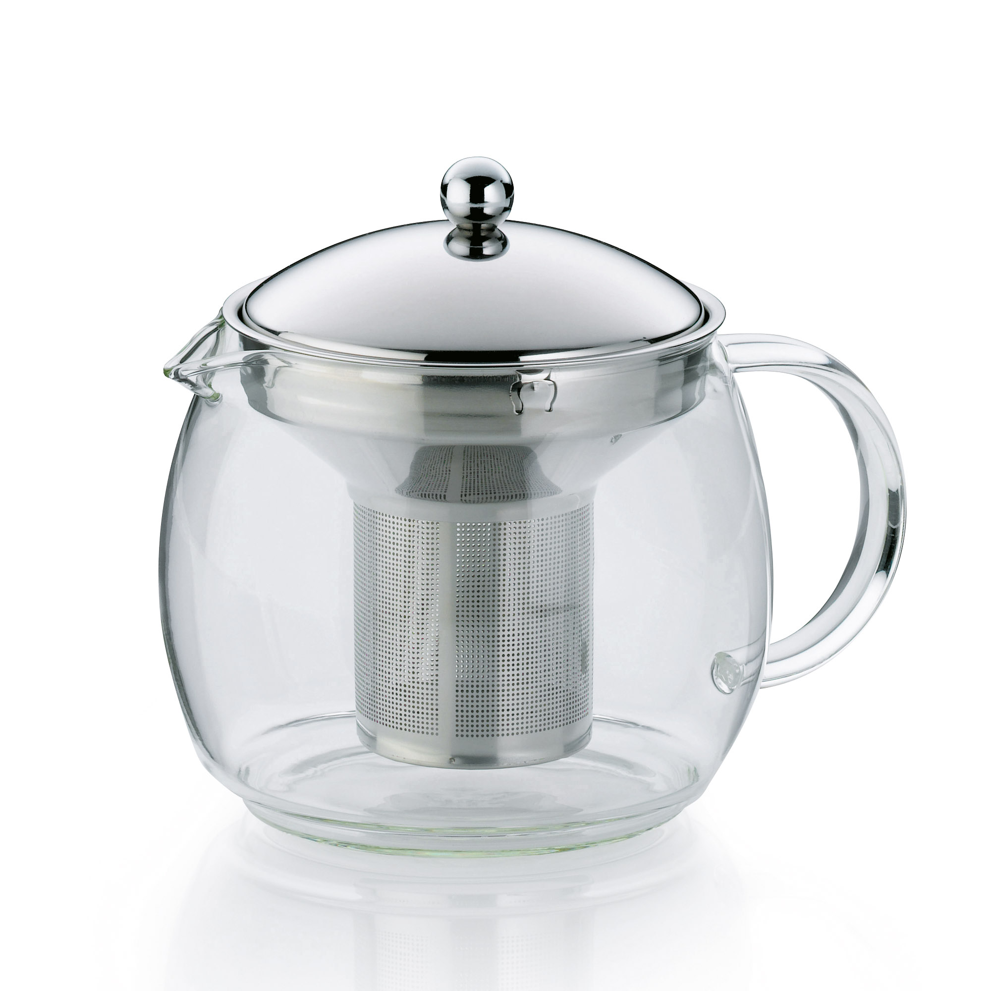KELA Teekanne CYLON aus Glas mit Deckel und Siebeinsatz aus Edelstahl 1,2 Liter
