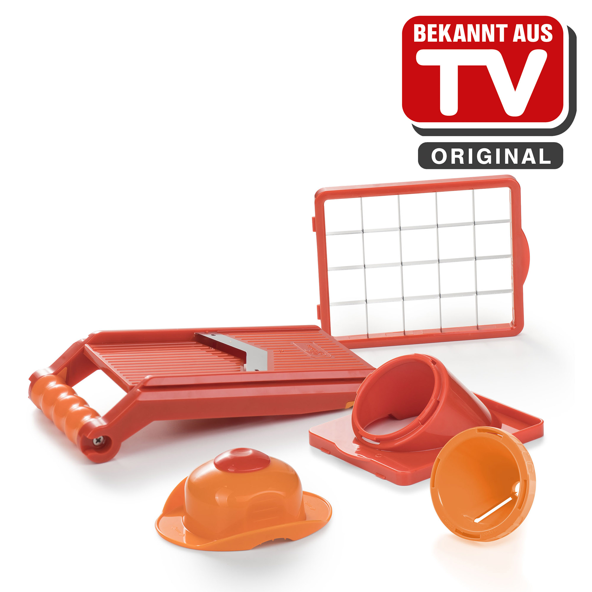 GENIUS Nicer Dicer Chef S Premium Zusatz-Set 5-teilig orange