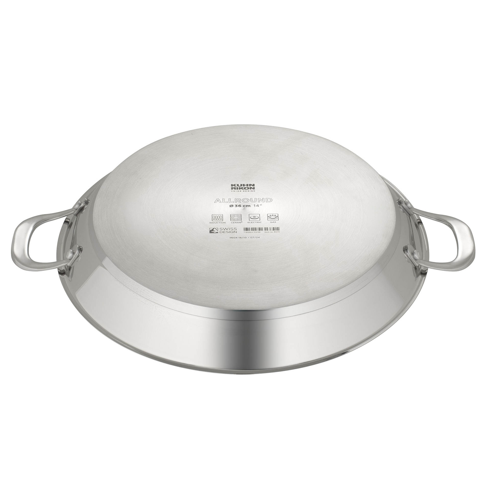 KUHN RIKON Paellapfanne ALLROUND beschichtet 36 cm Servierpfane INDUKTION