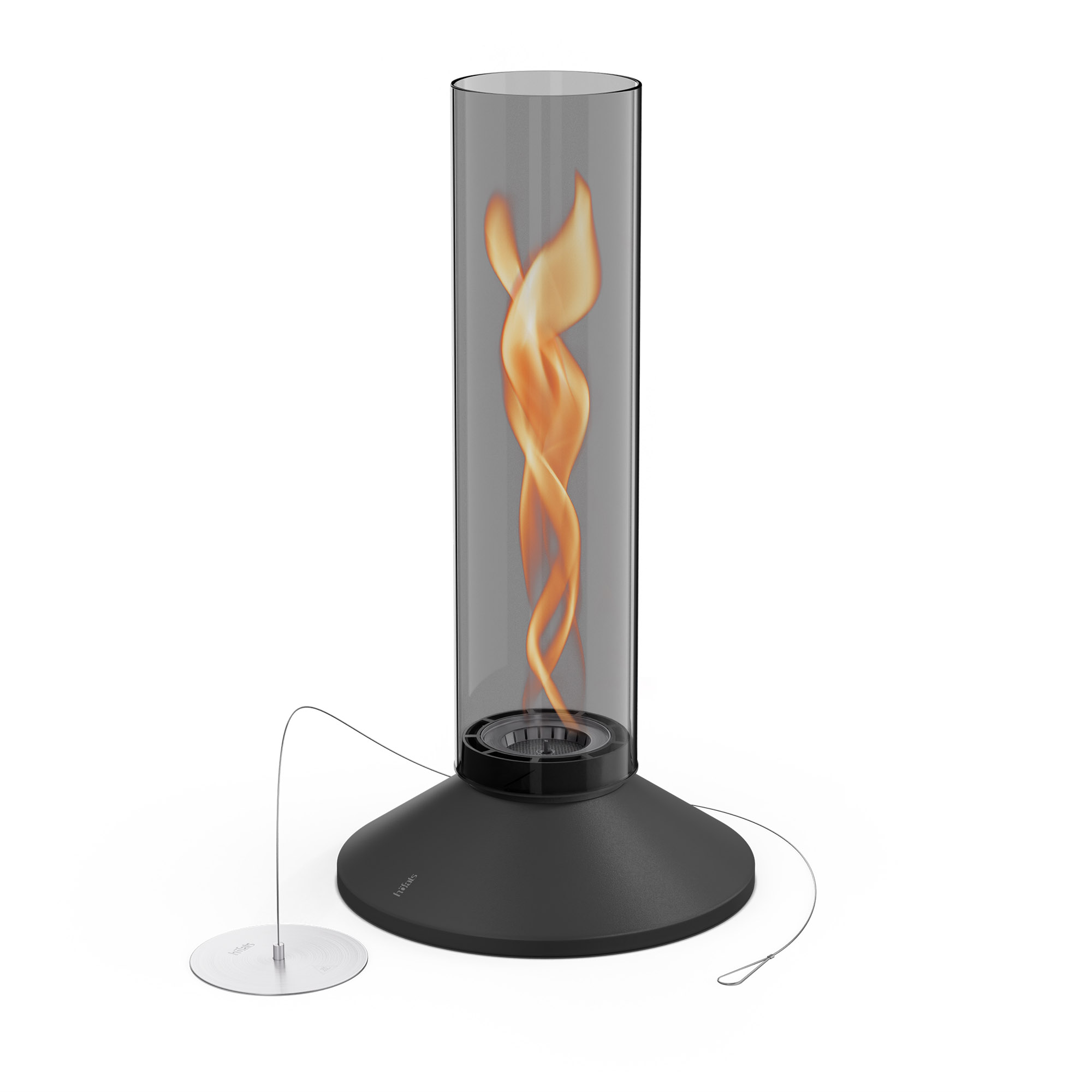 HÖFATS Tischfeuer SPIN X 1200 mit 5 bis 7 Stunden Brenndauer all black