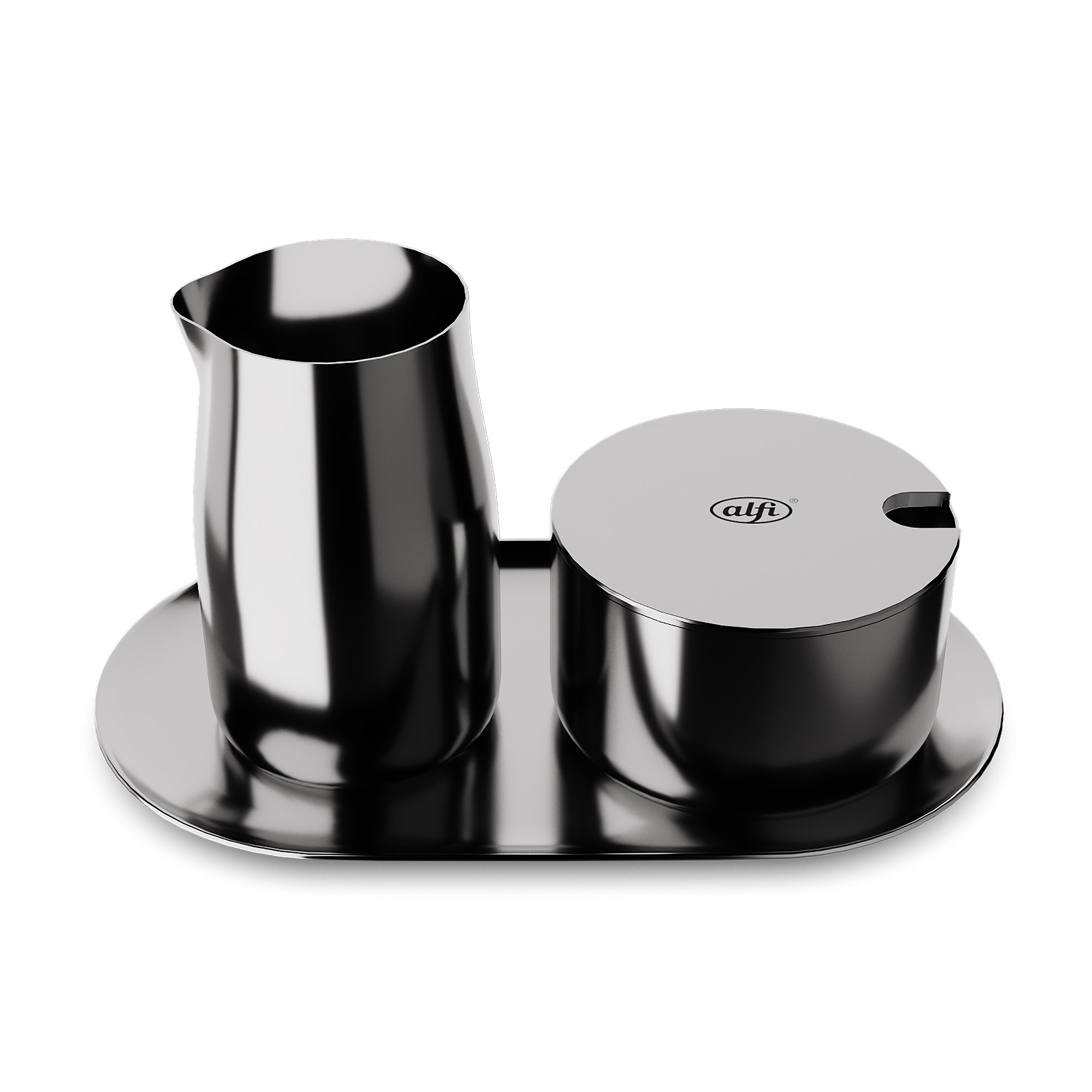 ALFI Milch- und Zucker-Set Edelstahl poliert