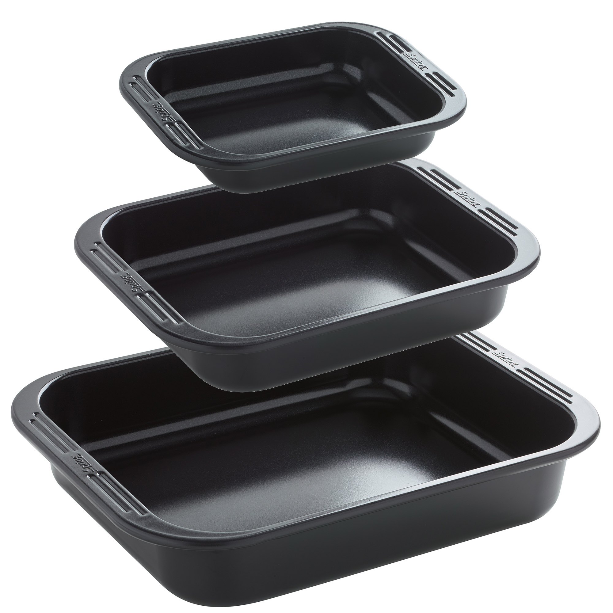 SPRING Bräter-Set 3-teilig CULINAR Auflaufformen antihaftbeschichtet PFAS-frei