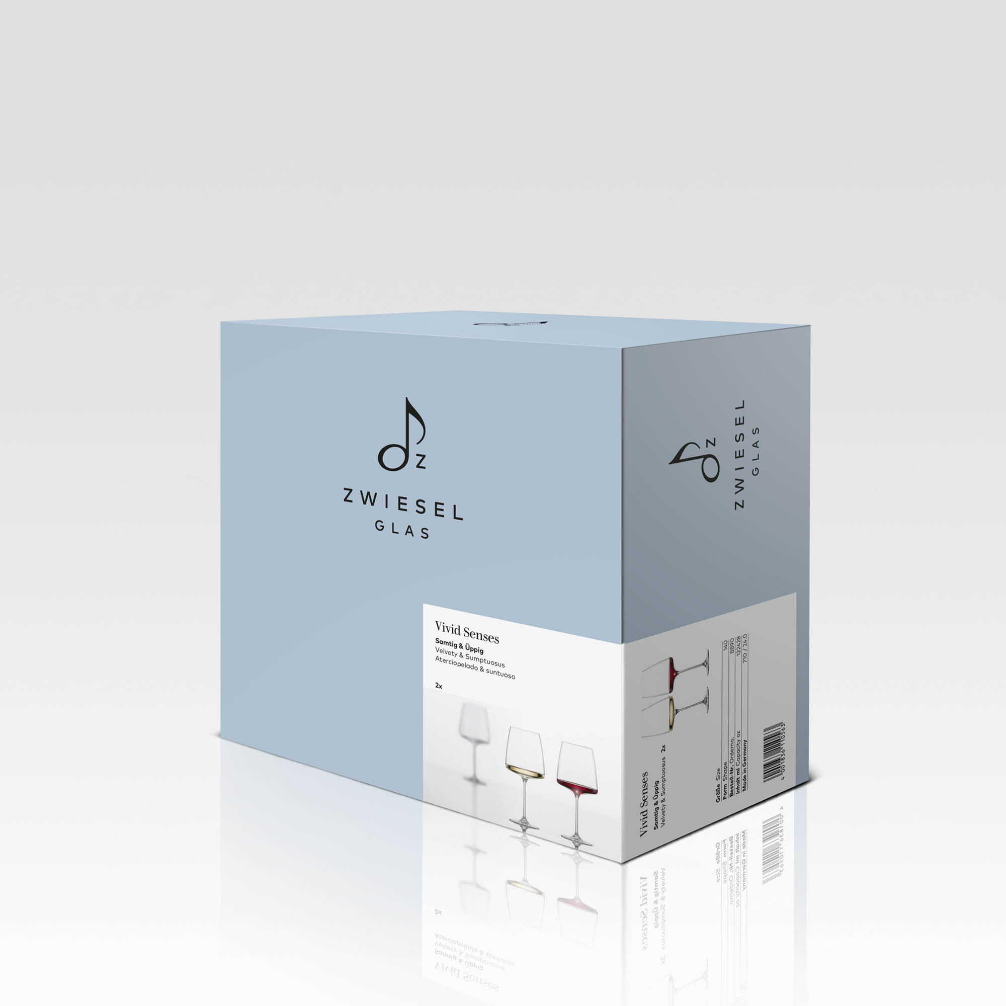 ZWIESEL GLAS Serie VIVID SENSES Weinglas samtig & üppig 2 Stück Inhalt 710 ml