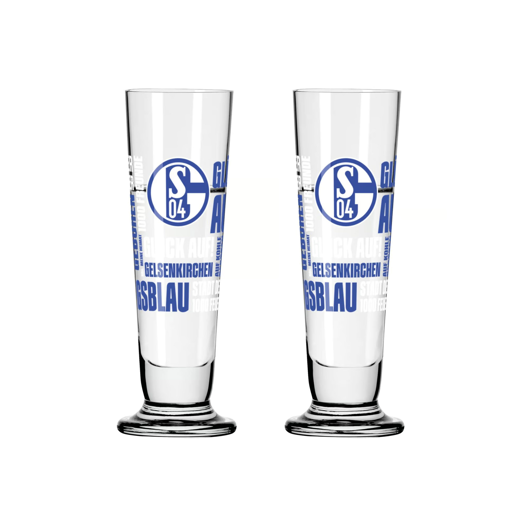 RITZENHOFF Schnapsglas Shotglas FC SCHALKE 04 Set mit 2 Stück à 52 ml