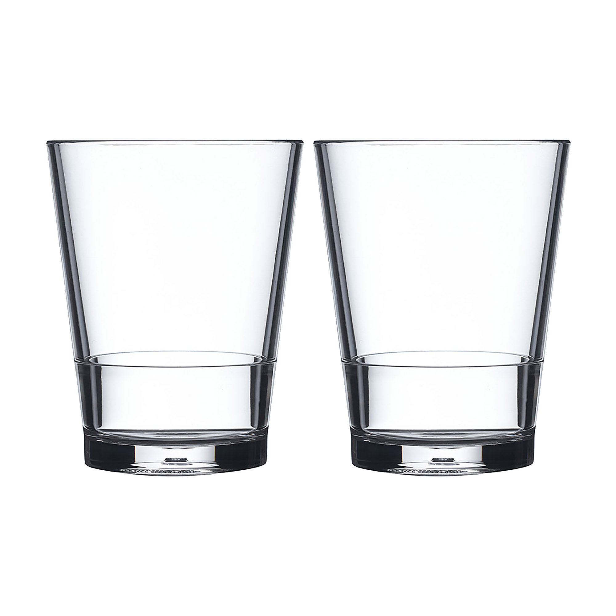 MEPAL 2er-Set Wassergläser FLOW 0,2 Liter aus SAN-Kunststoff Wasserglas Saftglas