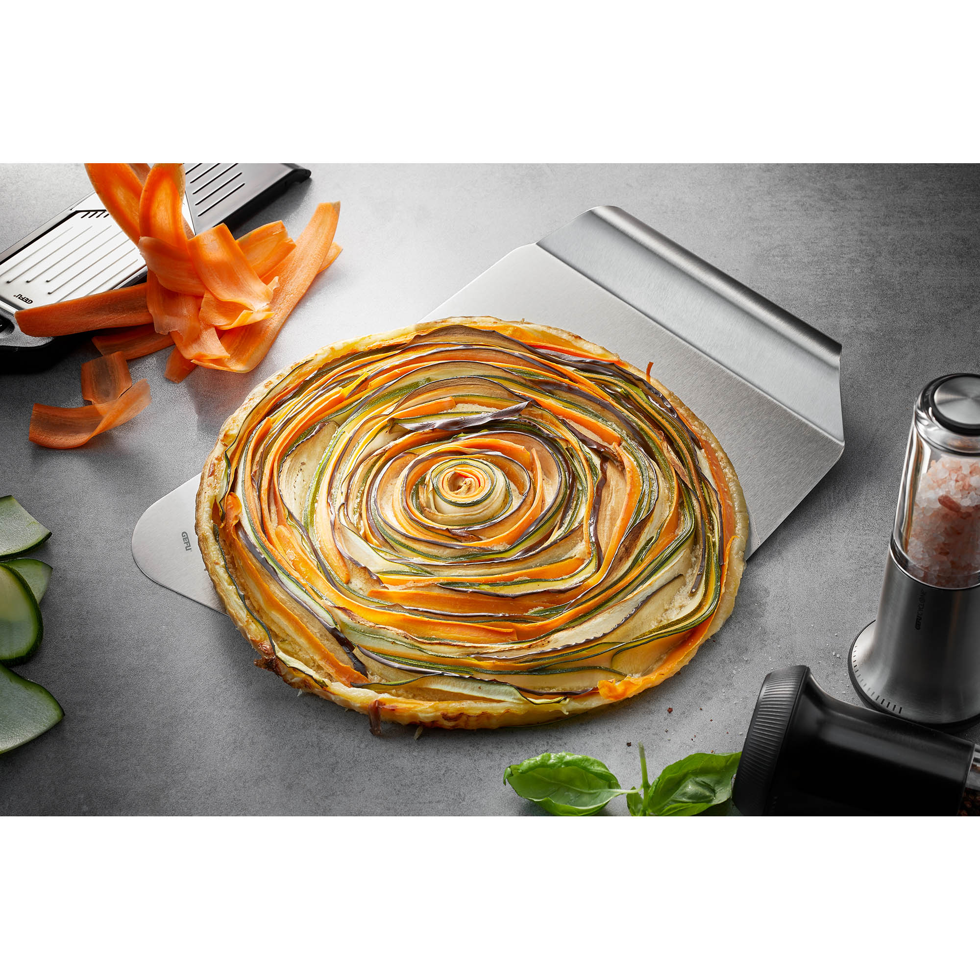 GEFU Kuchenheber Pizzaheber EASY Edelstahl 34 x 26 cm