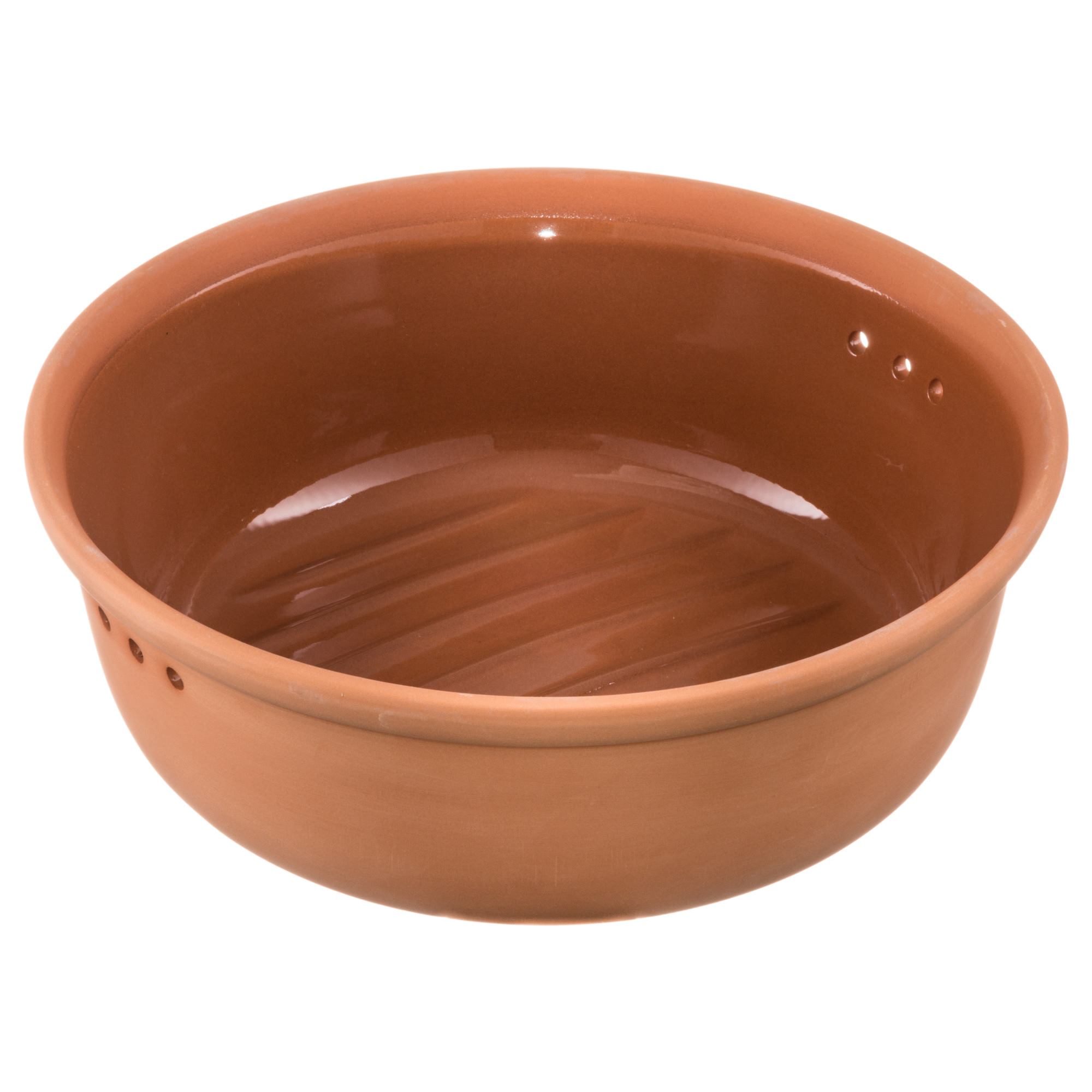 RÖMERTOPF Brottopf Brotkasten RUND Terracotta 30 cm