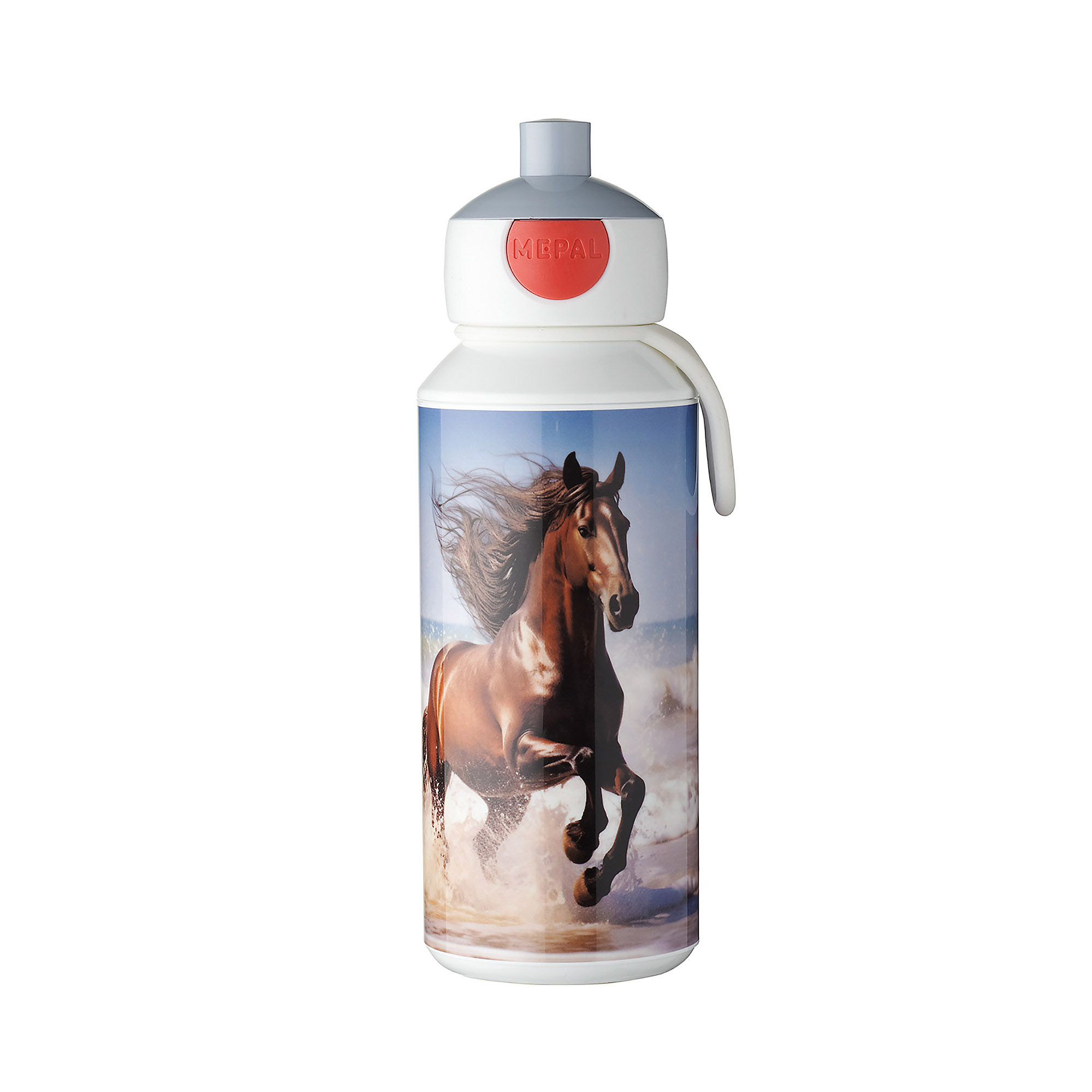 MEPAL Pop-up-Trinkflasche für Kinder CAMPUS 0,4 Liter Motiv Wild Horse