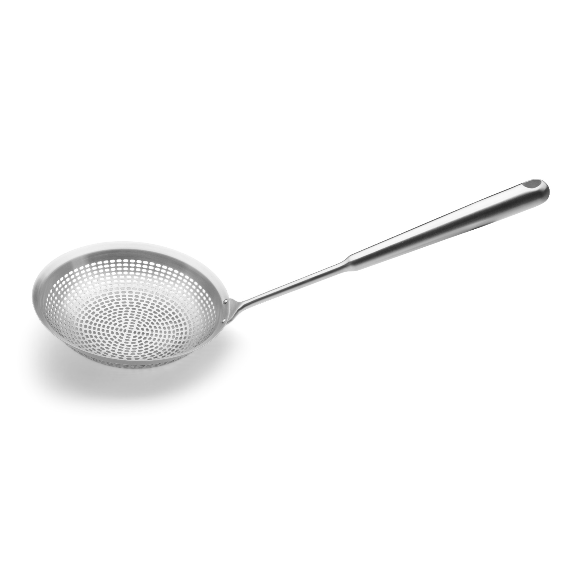 WEIS Großer Schaumlöffel tief gelocht aus Edelstahl 18 cm