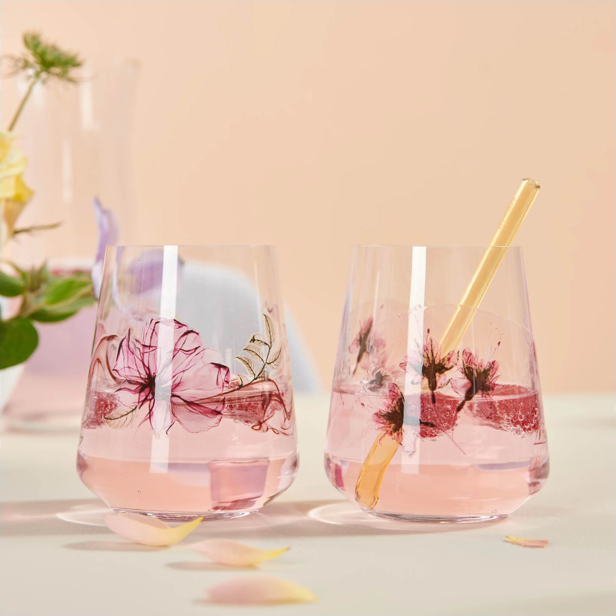 RITZENHOFF Wasserglas-Set Allround-Glas SOMMERSONETT # 1 / # 2 je 500 ml 2 Stück