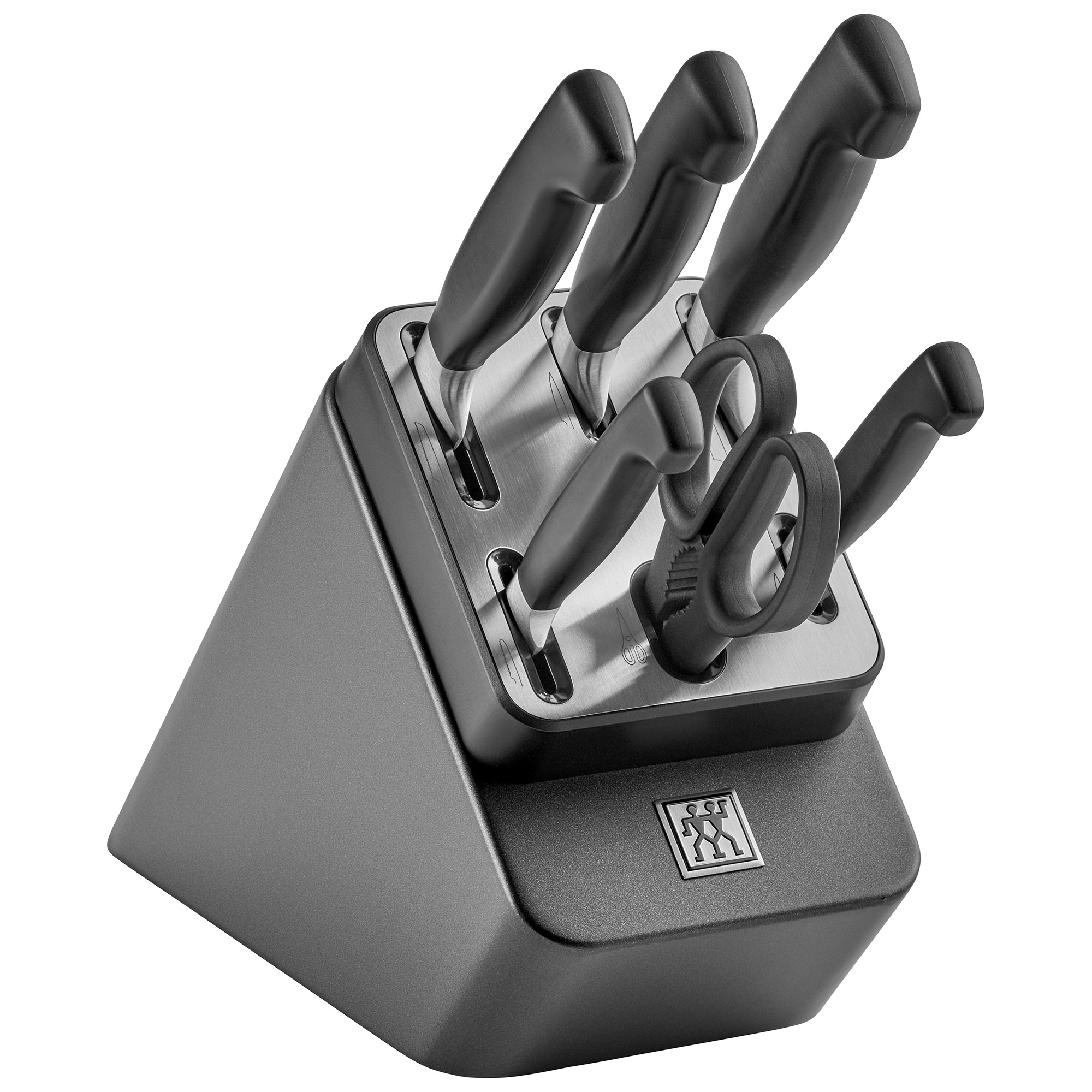 ZWILLING Selbstschärfender Messerblock VIER STERNE 7 teilig anthrazit