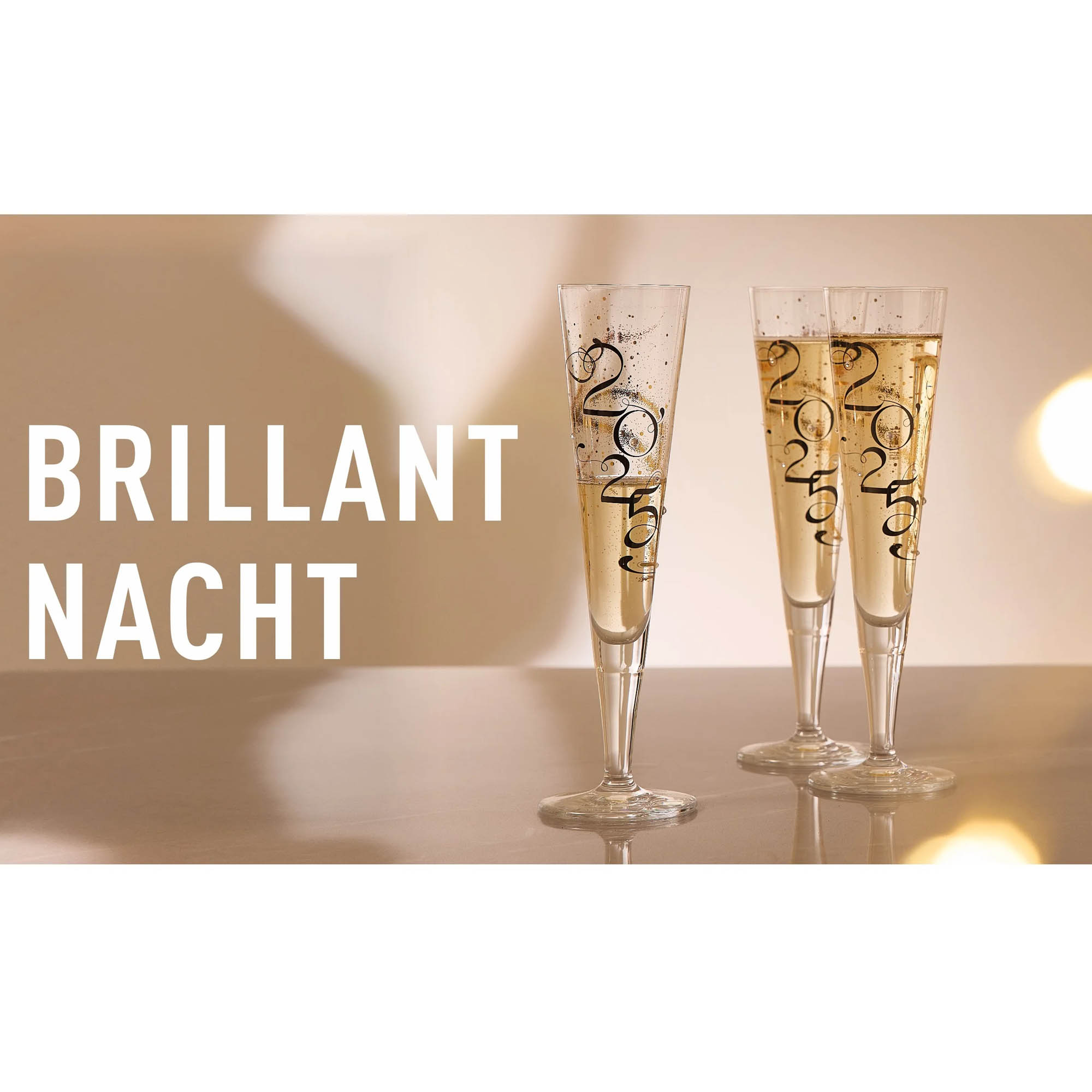 RITZENHOFF Champagnerglas BRILLANTNACHT 2025 Inhalt 205 ml