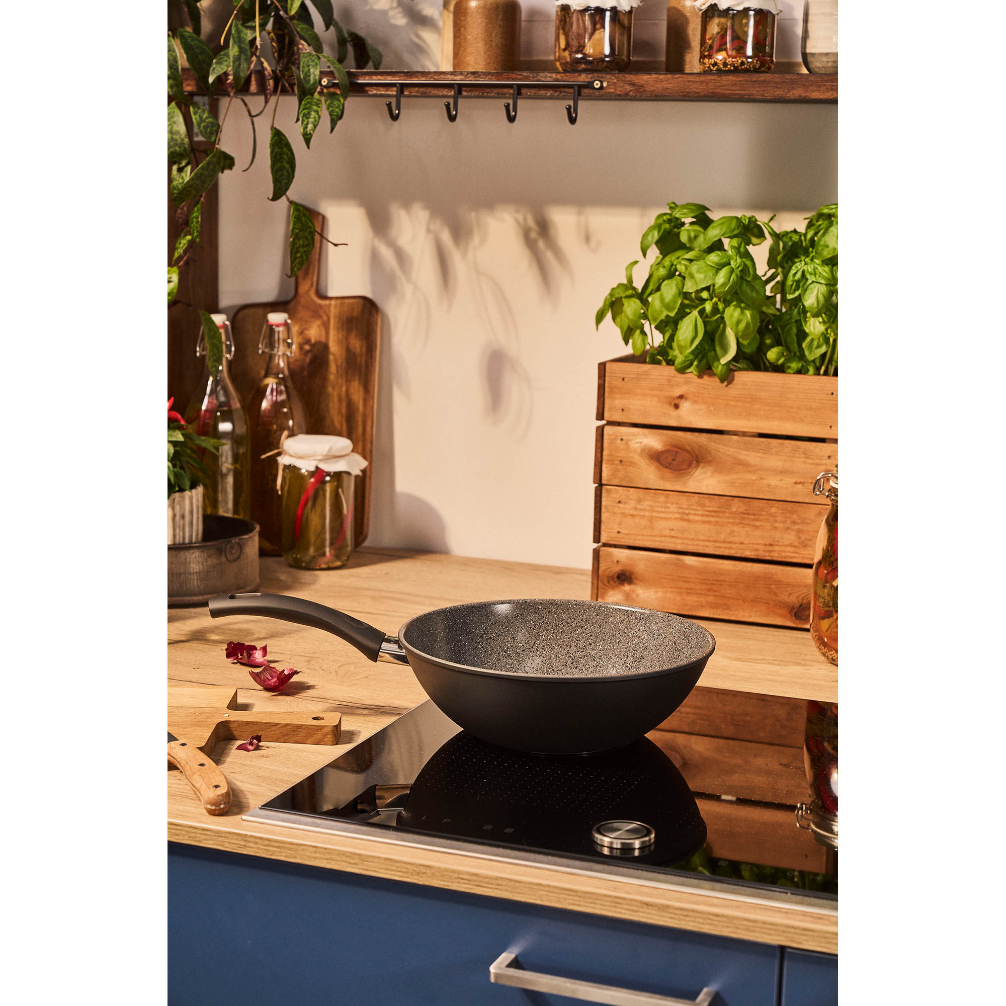 BALLARINI Wokpfanne BARI 28 cm CERAFORCE Keramikbeschichtung PFAS-frei INDUKTION