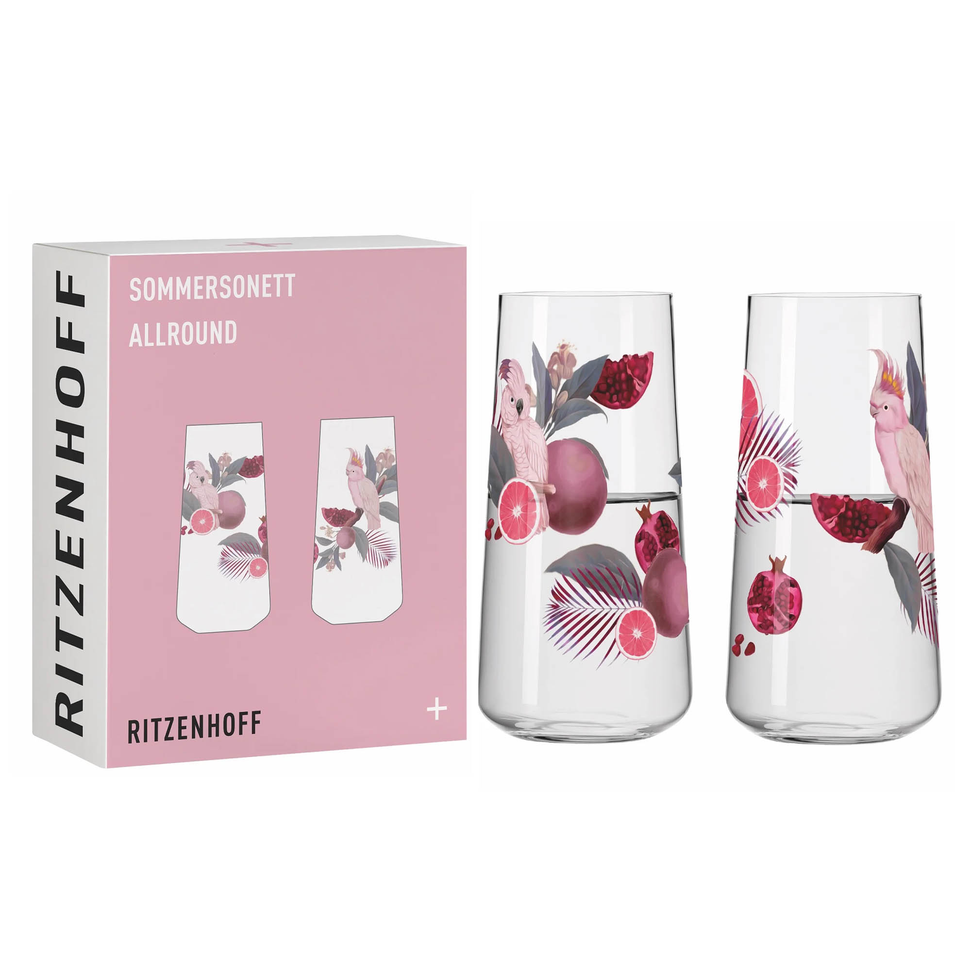 RITZENHOFF universal glass SOMMERSONETT D-Tox Set F24 with 2 pieces capacity 614 ml each