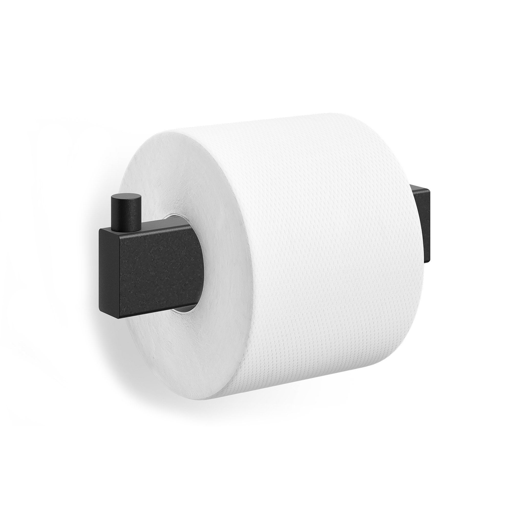 ZACK Toilettenpapierhalter LINEA Edelstahl matt schwarz für Wandmontage