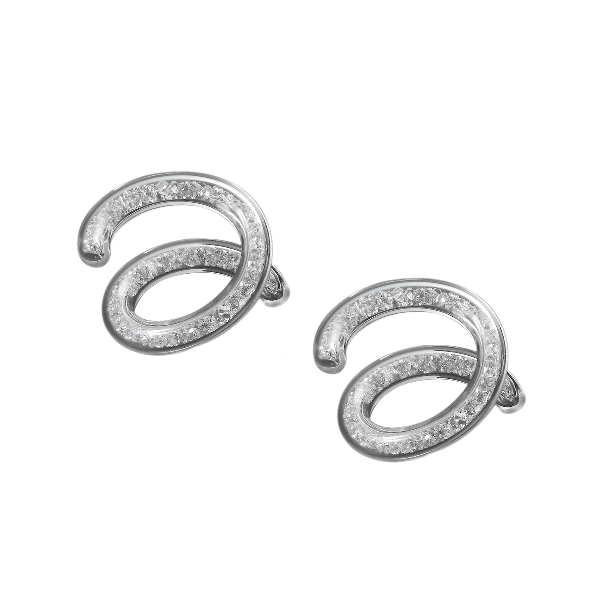 EISCH Serviettenringe 10 CARAT aus Kristallglas mit Glasdiamanten 2 Stück