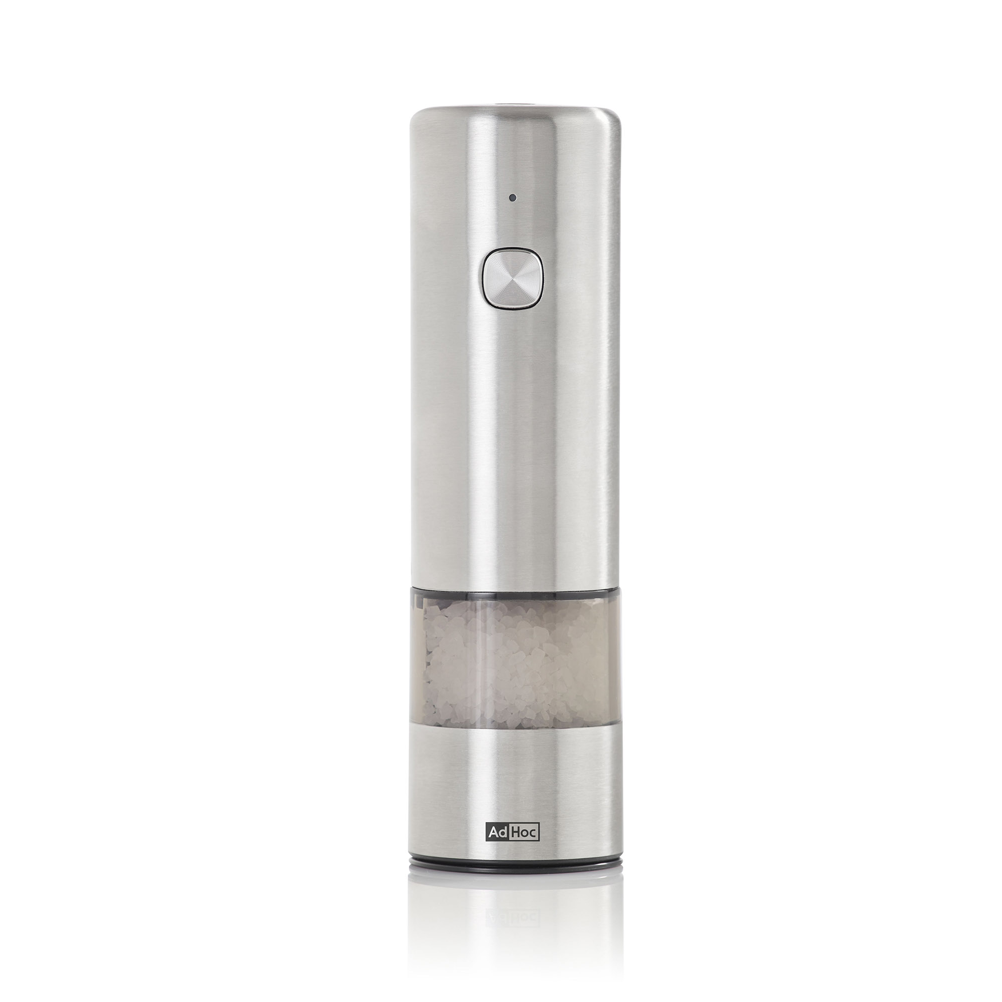 AdHoc electric pepper or salt mill i.MILL MINI 14 cm rechargeable stainless steel