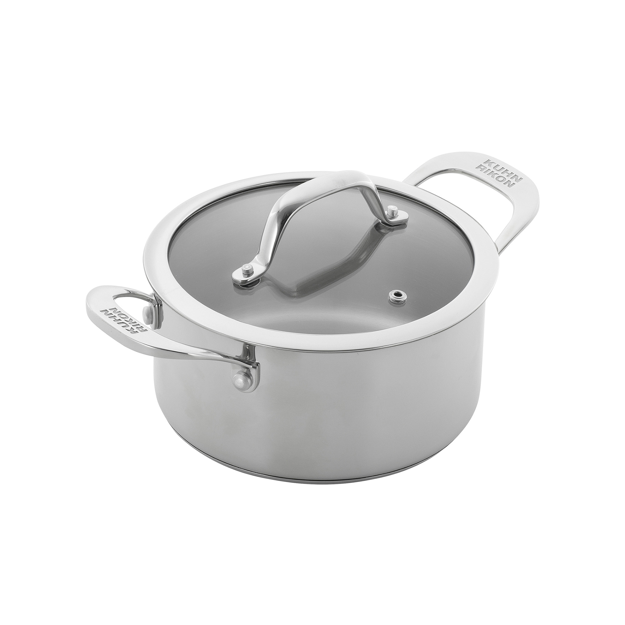 KUHN RIKON Kochtopf ALLROUND mit Glasdeckel 18 cm 2,3 Liter INDUKTION