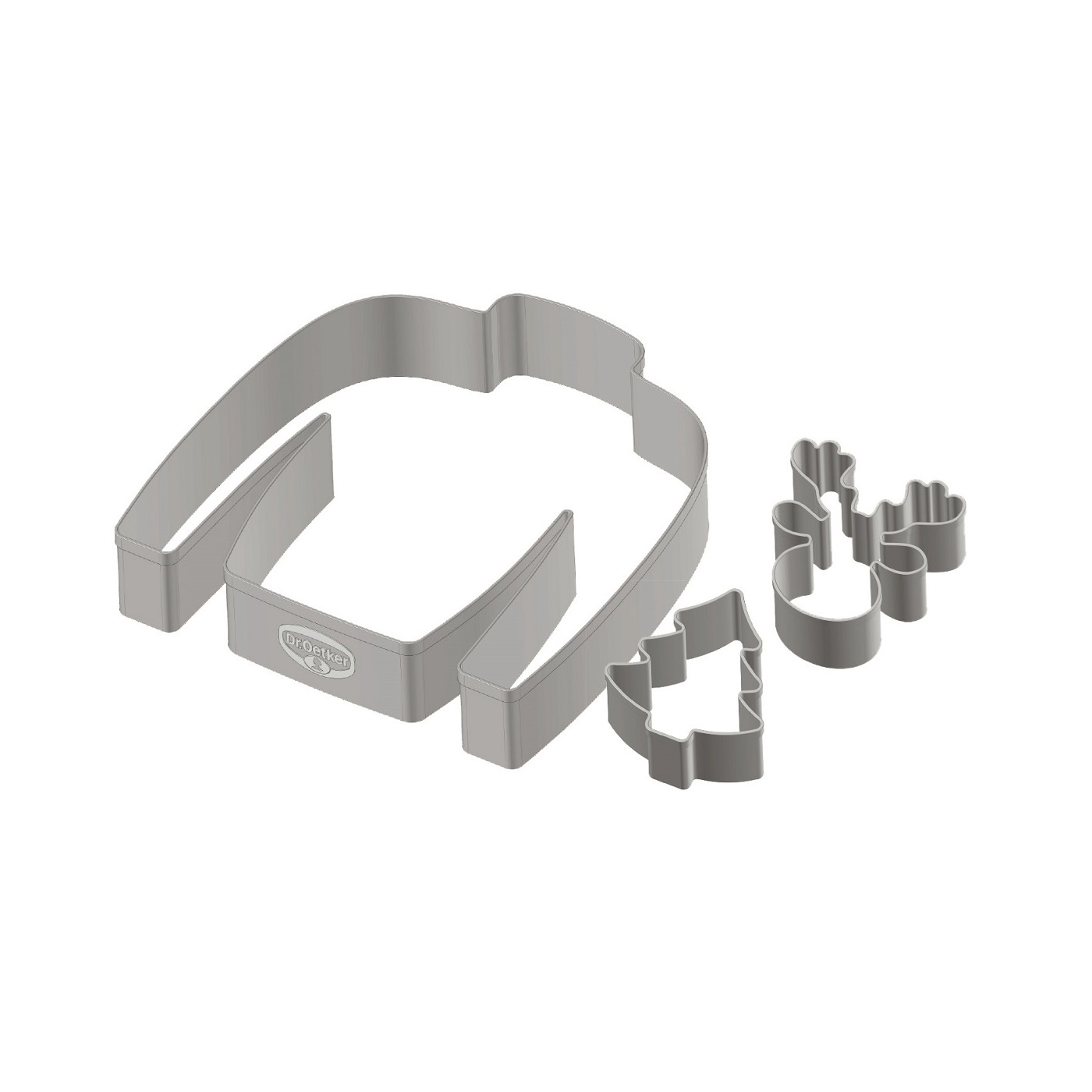 DR.OETKER 3-teiliges Ausstecher-Set "Ugly Christmas Sweater"