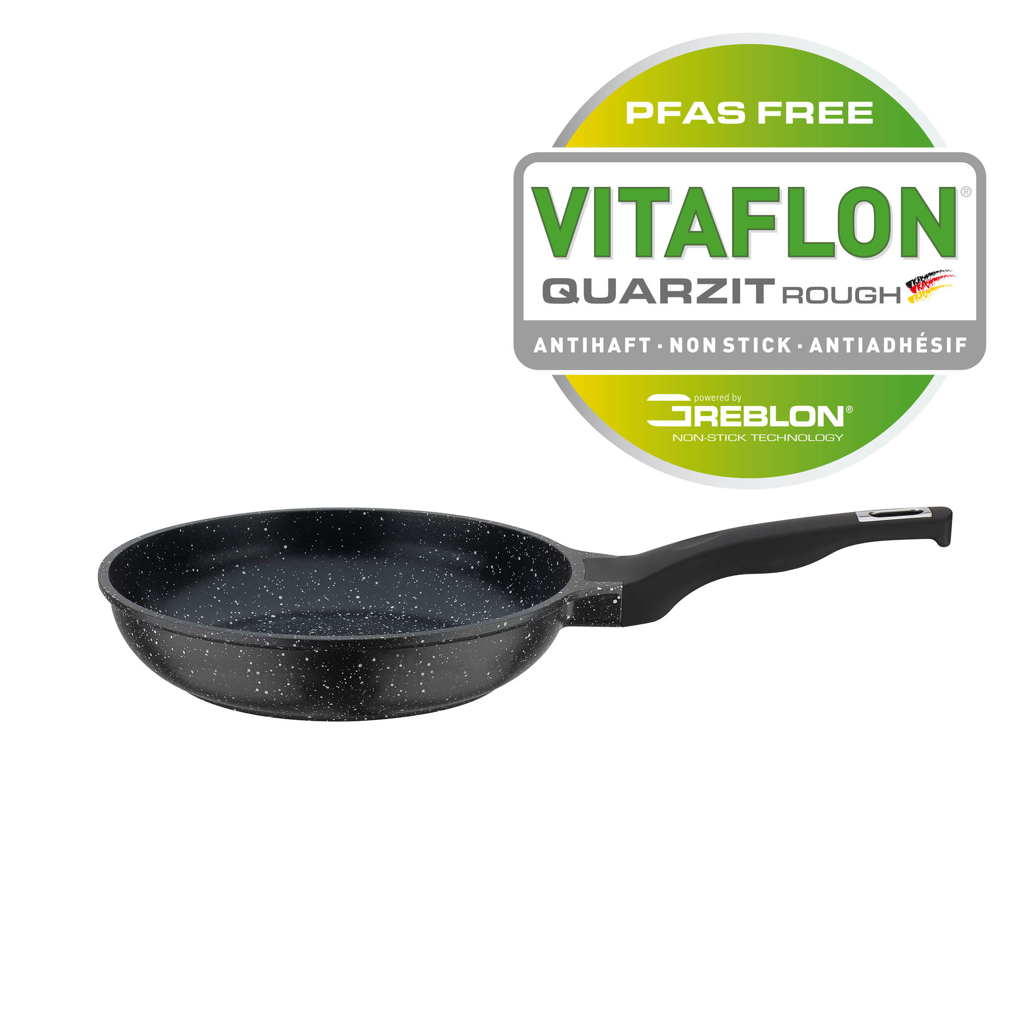 GSW Bratpfanne TITANIUM GRANIT Advanced PFAS-freie Antihaft-Beschichtung 24 cm