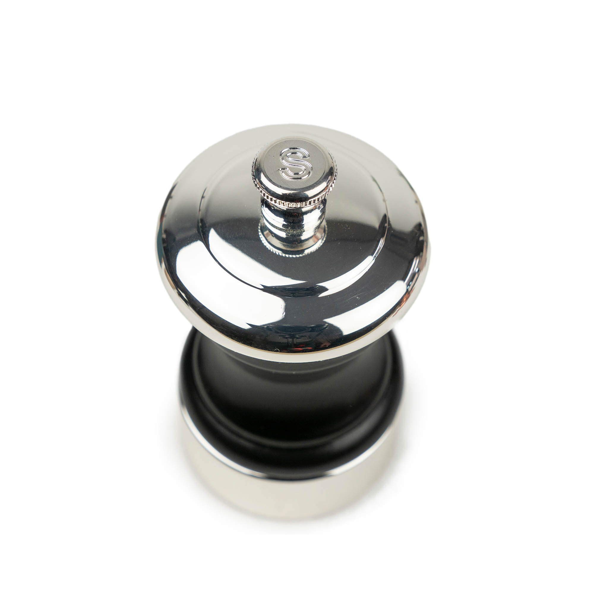 PEUGEOT Salzmühle PALACE 10 cm Buche satinschwarz / silber ZIRLION-Mahlwerk