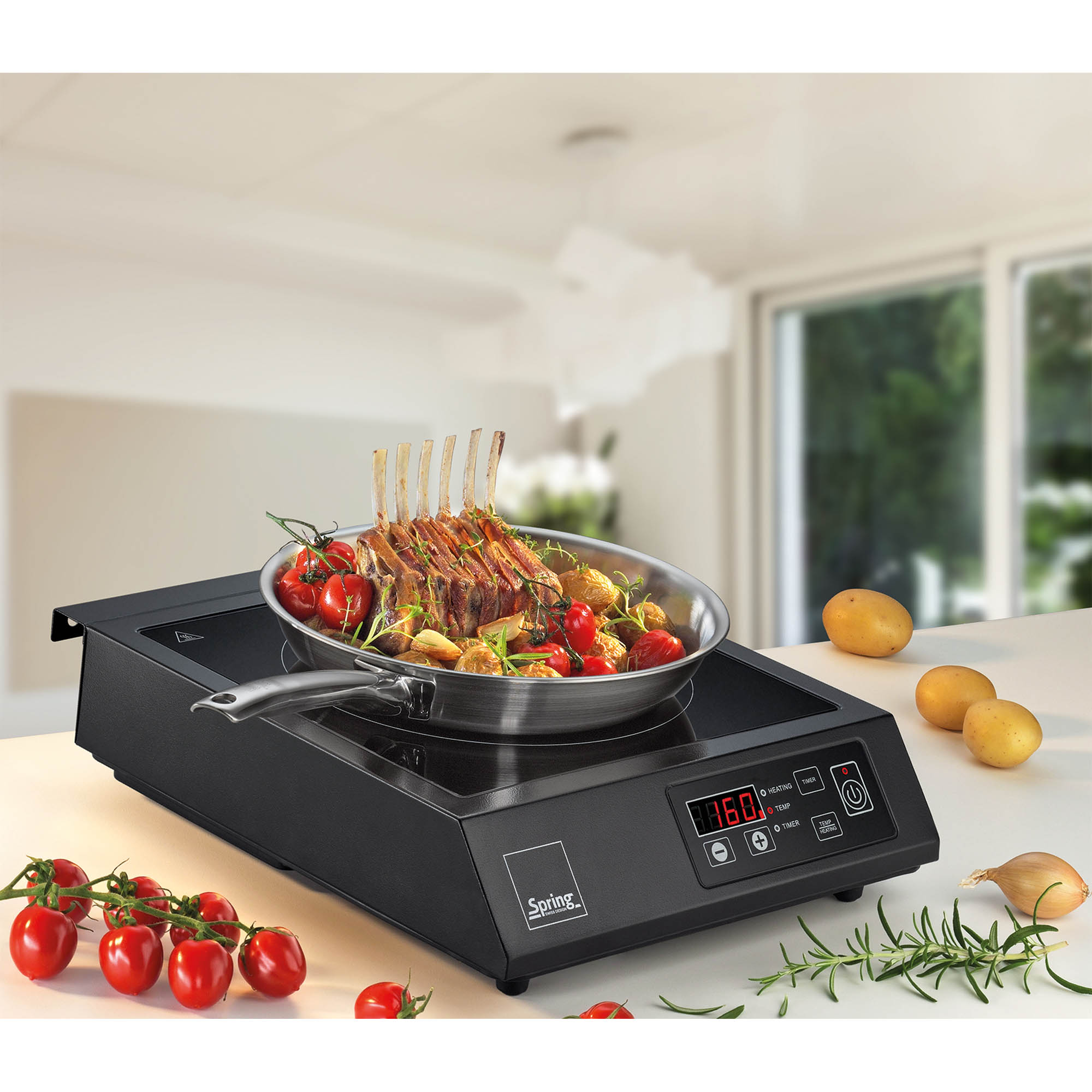 SPRING induction appliance 3.5 kW INDUCTION BASIC black